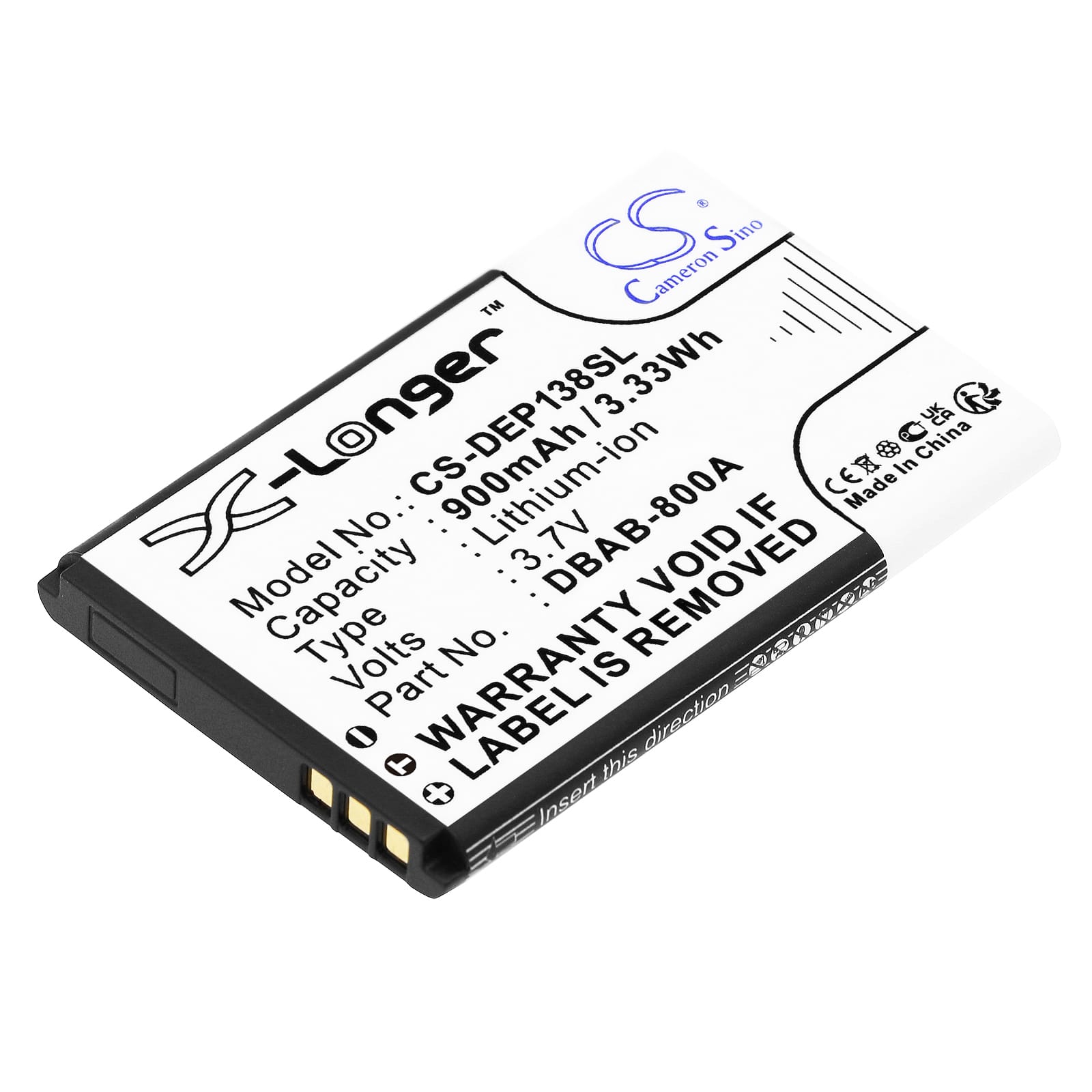 Batteri till Doro 1378 mfl - 900 mAh