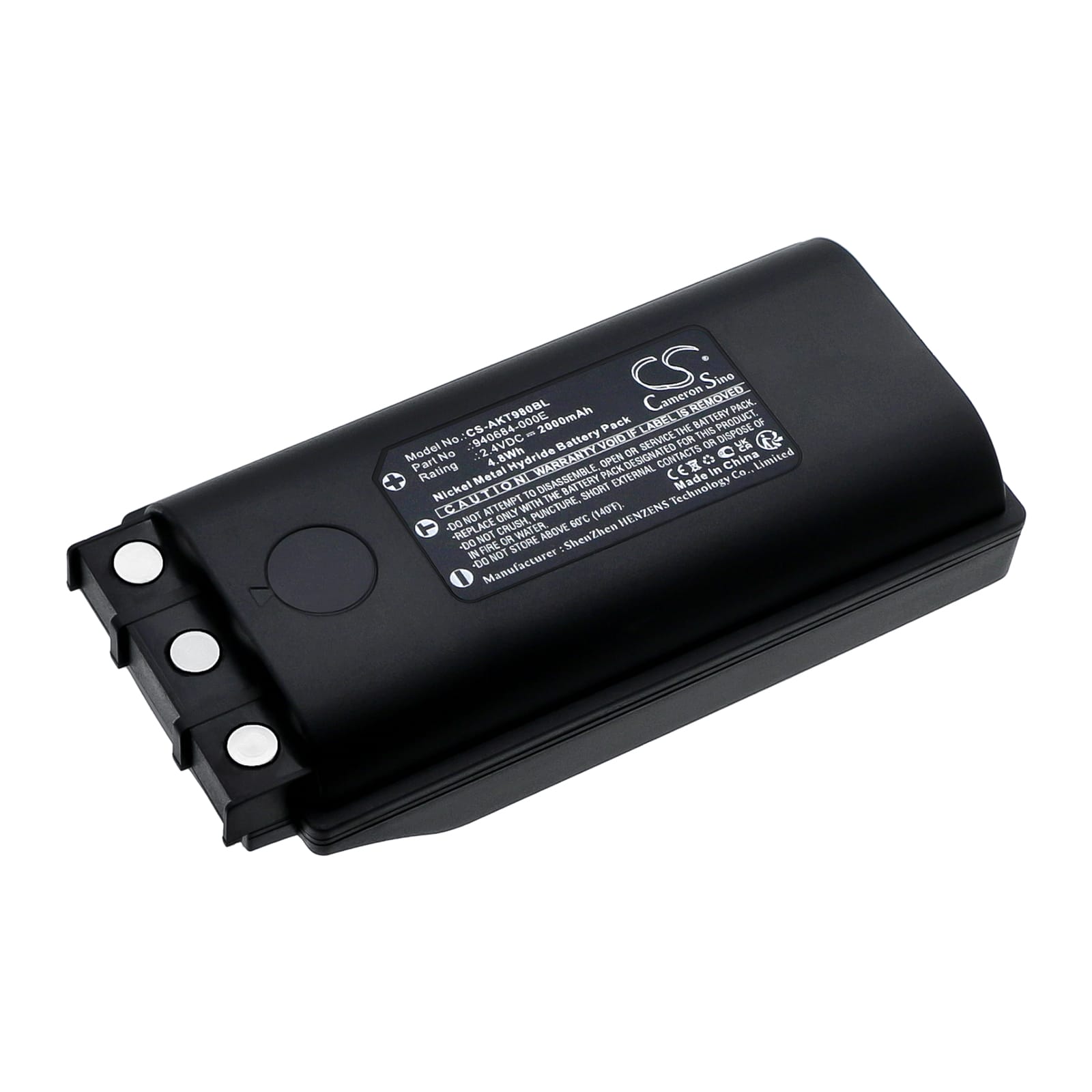 Batteri till Akerstroms 200J Transmitters mfl - 2.000 mAh