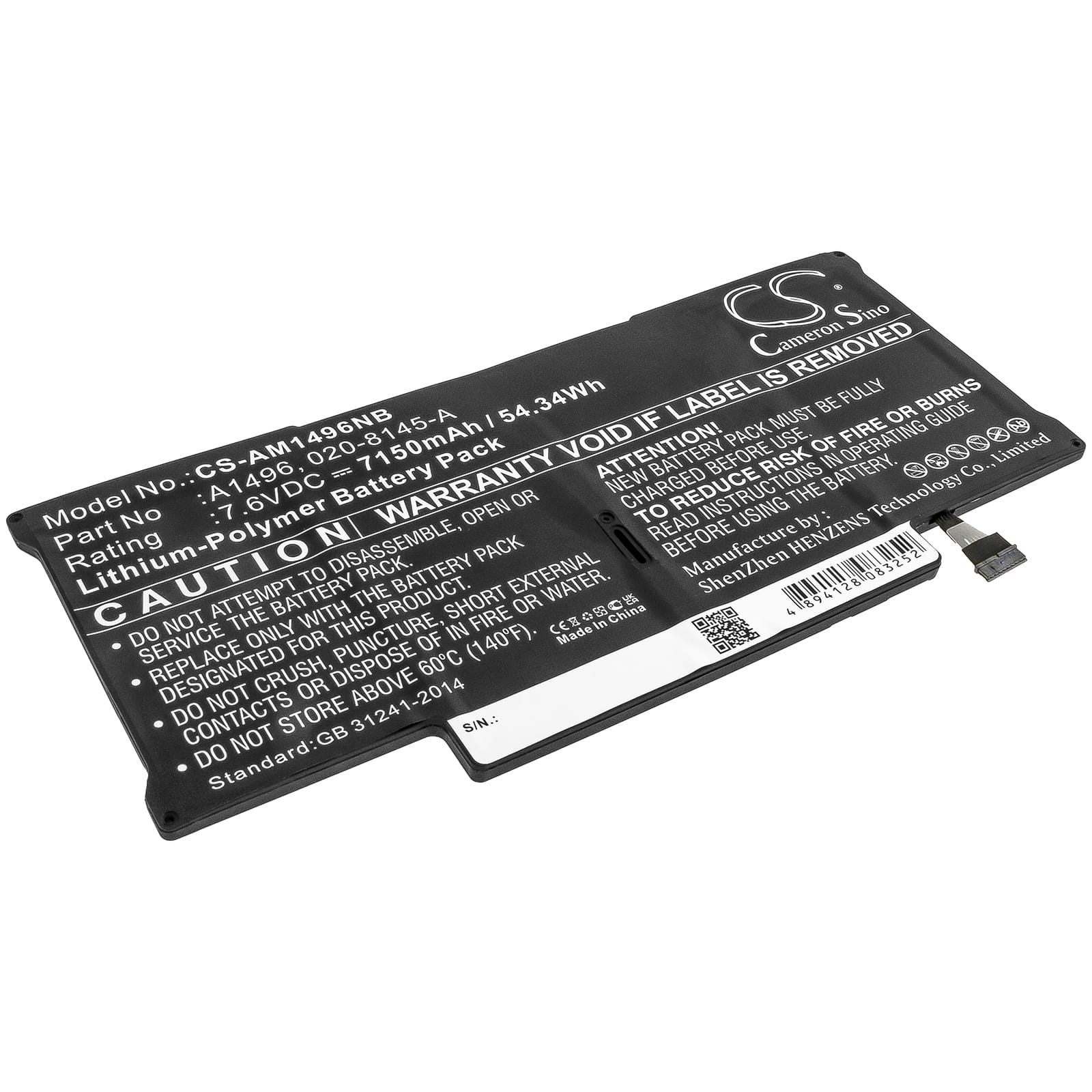 Batteri till MacBook Air Core i5 1.3 13" mfl 7.150 mAh