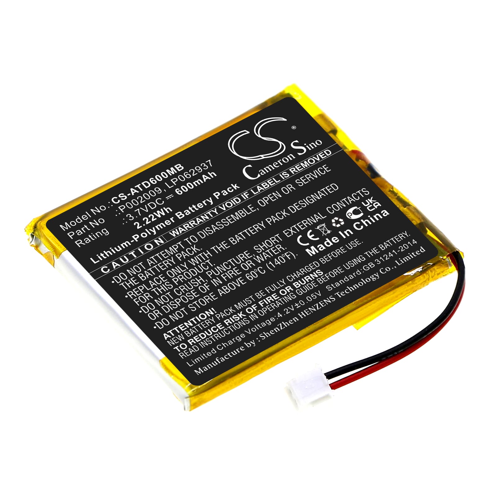 Batteri till Alecto DBX-60 - 600 mAh