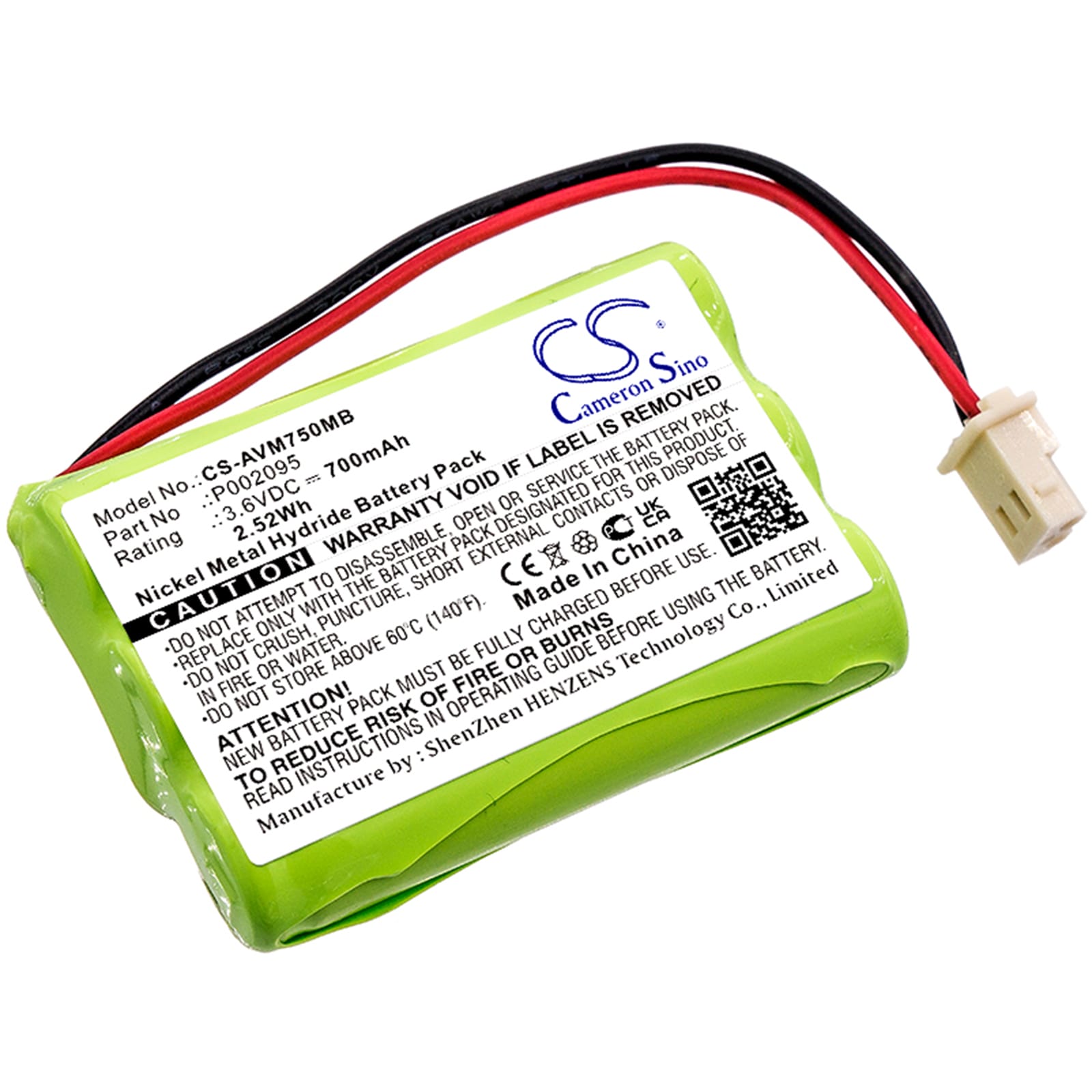 Batteri till Alecto DVM-75 mfl - 700 mAh