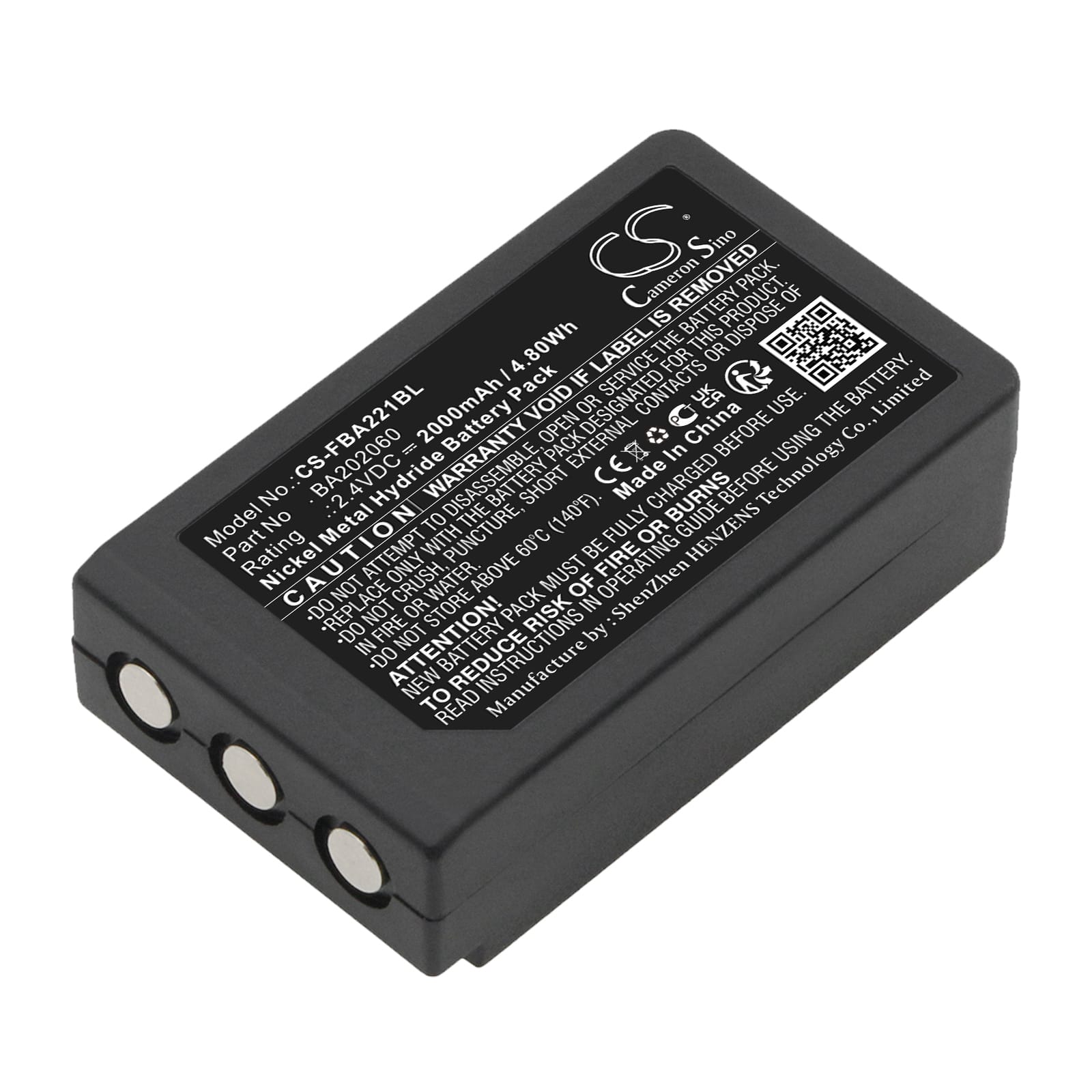 Batteri till HBC Patrol S mfl - 2.000 mAh