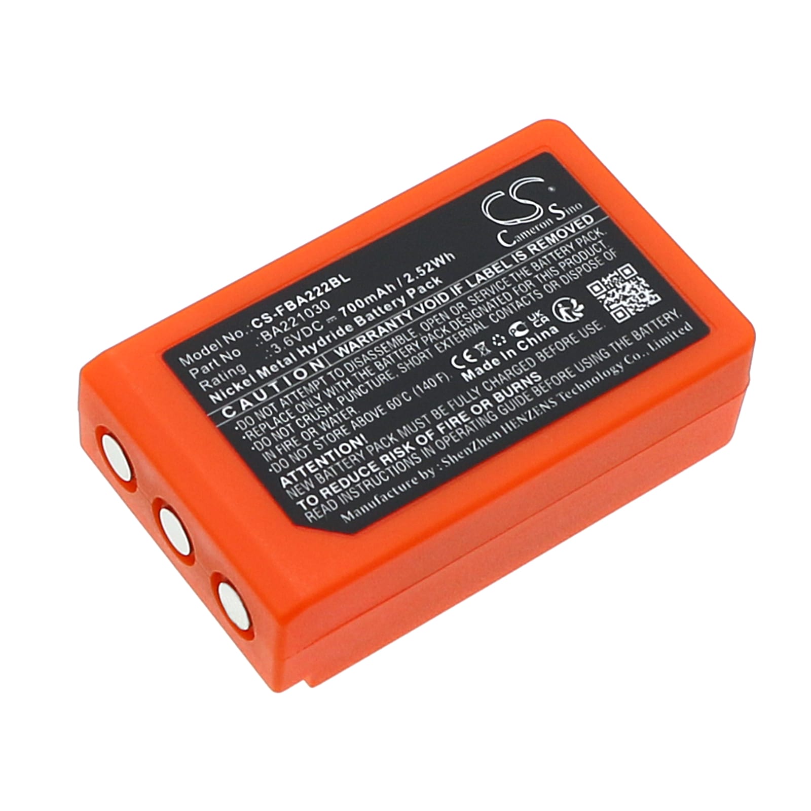Batteri till HBC Patrol S mfl - 700 mAh