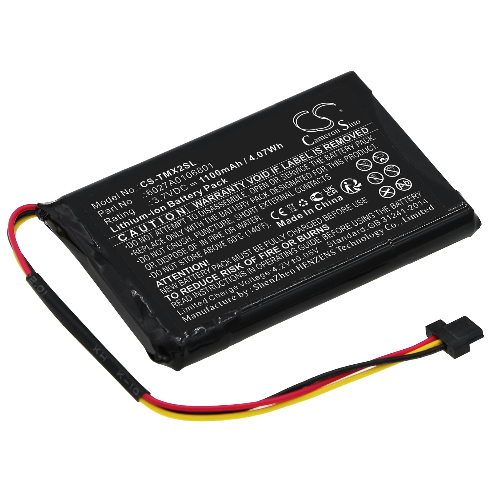Batteri till TomTom XL IQ mfl - 6027A0106801
