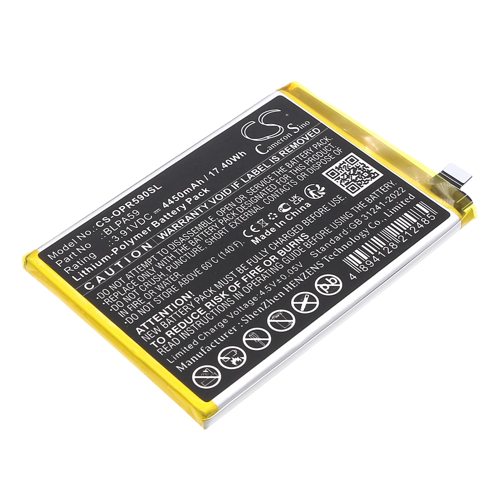 Batteri till Oppo CPH2625 mfl - 4.450 mAh