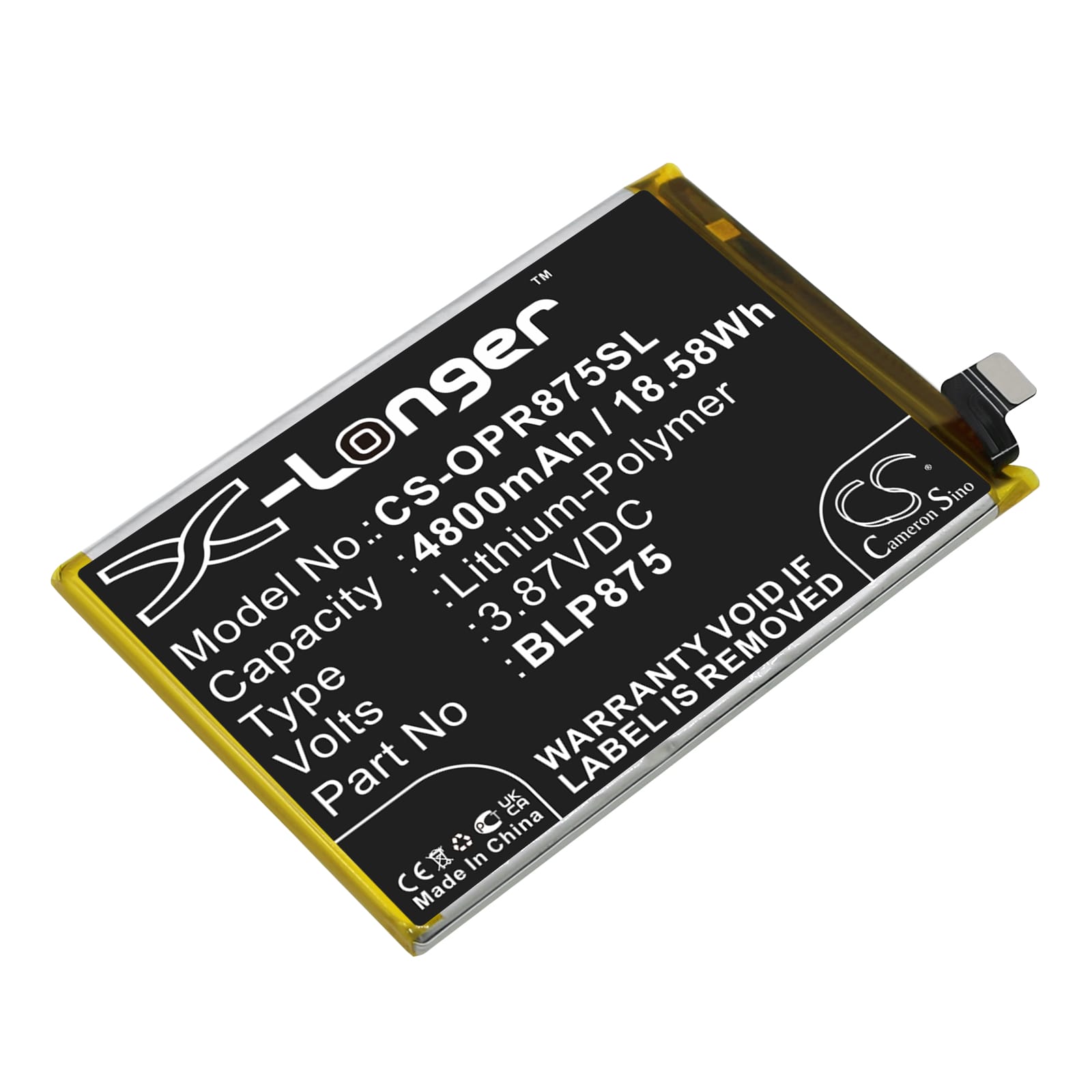 Batteri till Oppo Realme Q3s mfl - 4.800 mAh