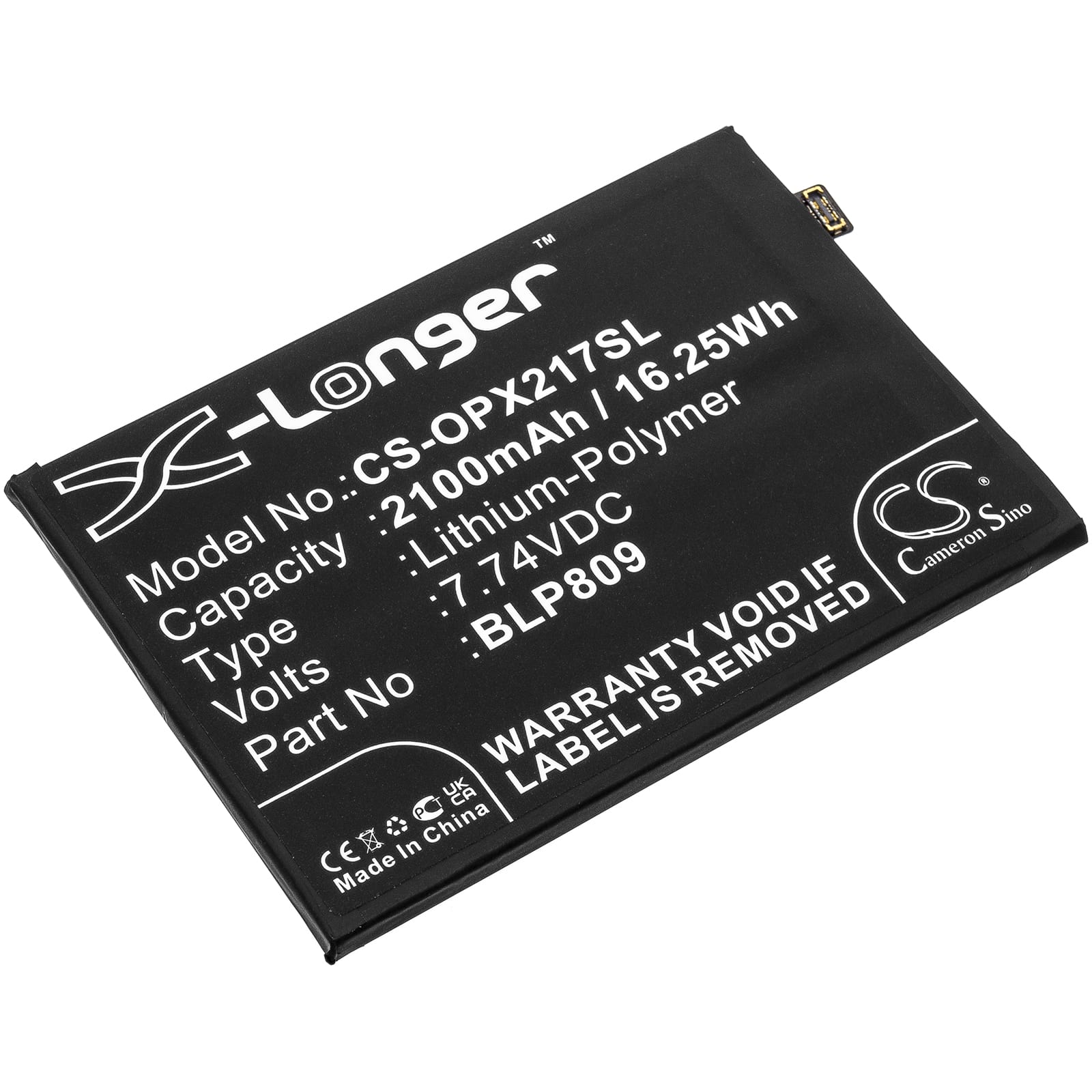 Batteri till Oppo Realme Q2 Pro mfl - 2.100 mAh