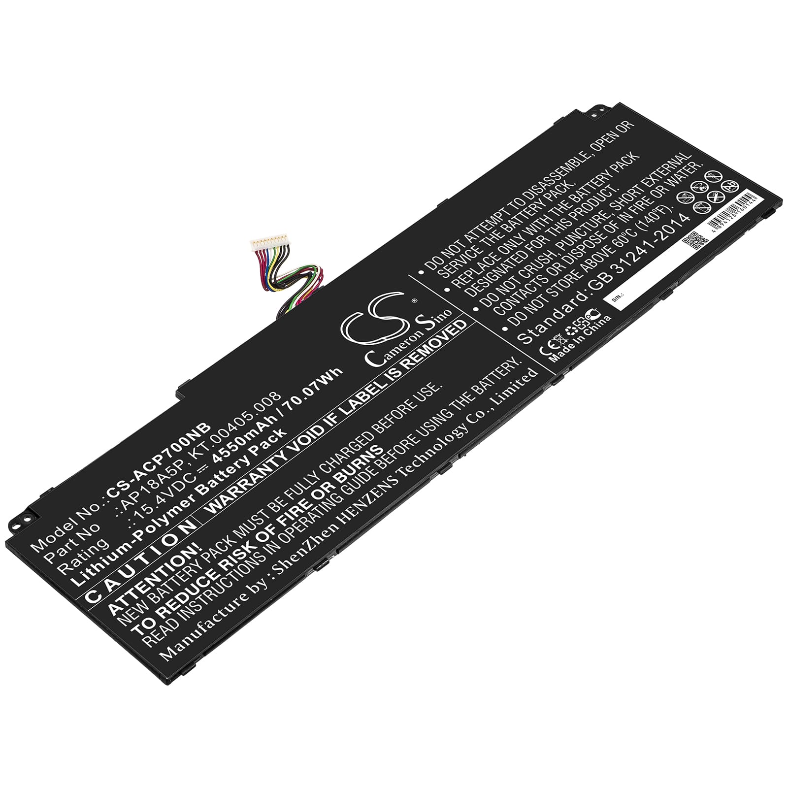 Batteri till Acer Predator Helios 700 mfl - 4.550 mAh