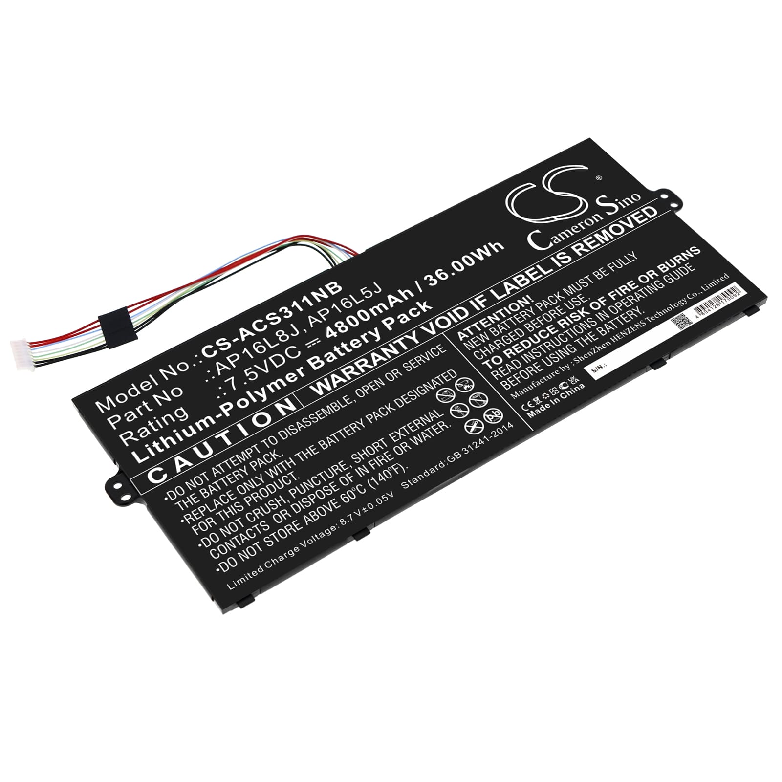 Batteri till Acer Chromebook Spin 311 mfl - 4.800 mAh