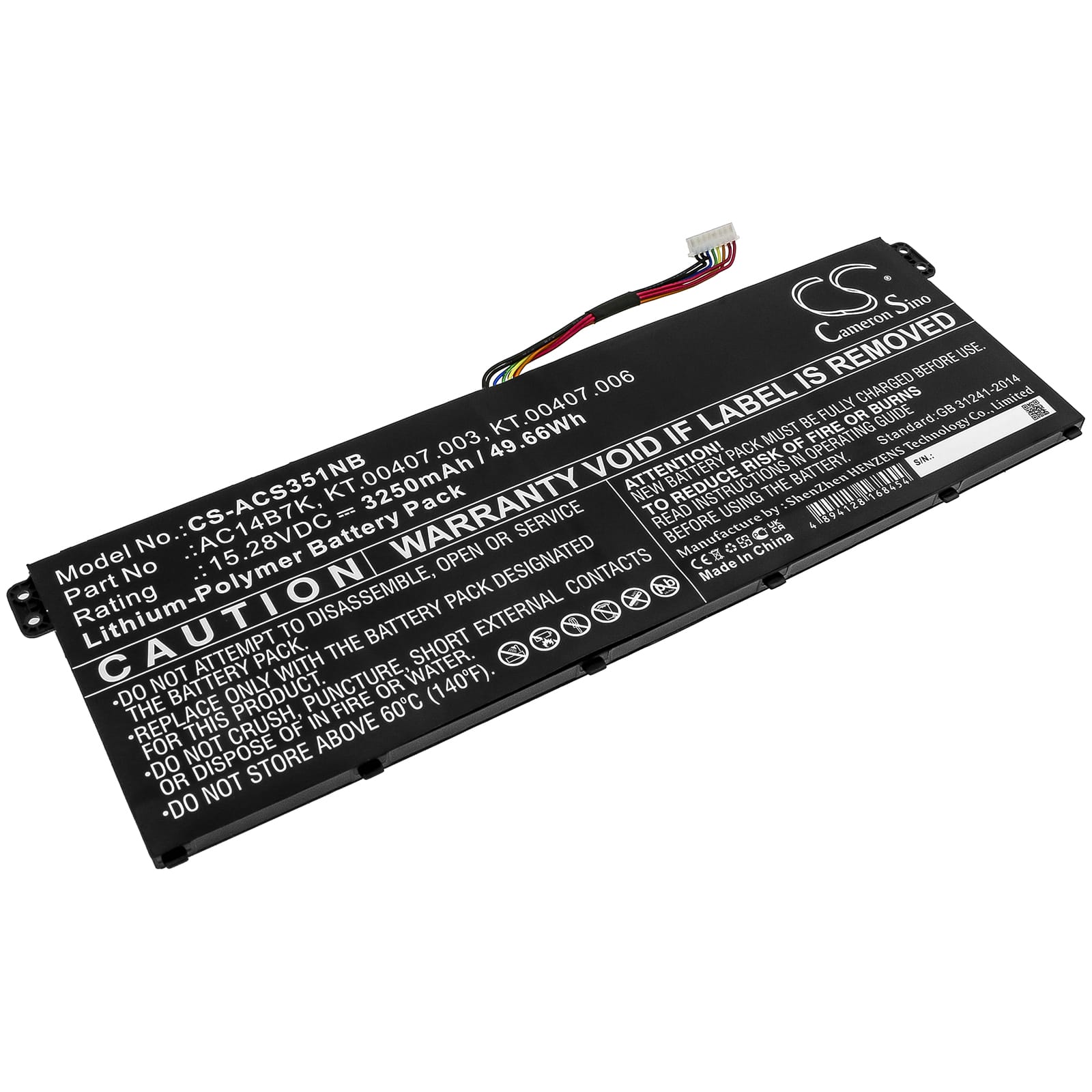 Batteri till Acer Spin 5 mfl - 3.250 mAh
