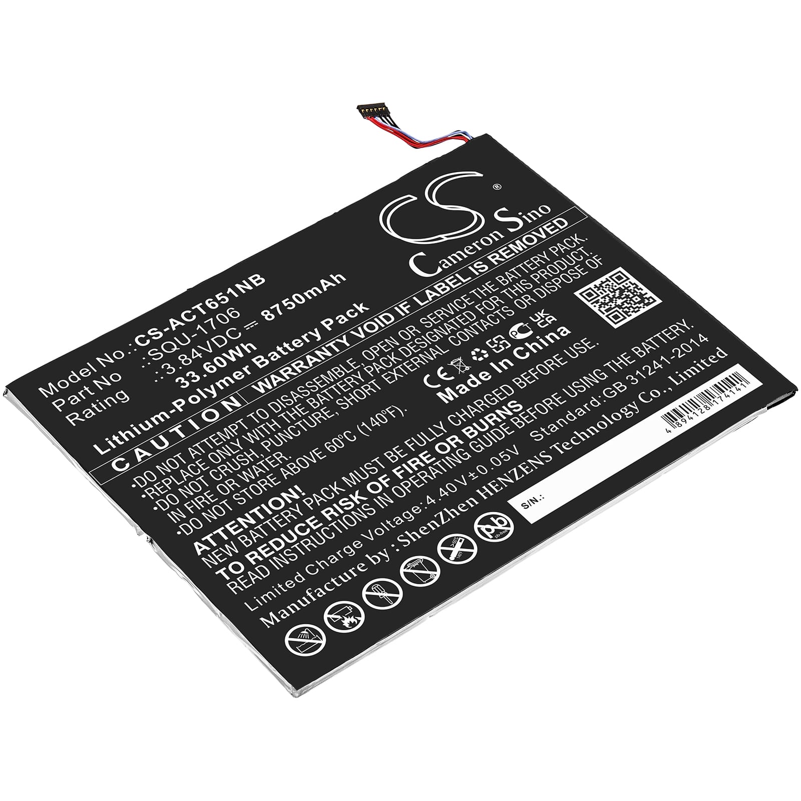 Batteri till Asus Chromebook Tab 10mfl - 8.750 mAh