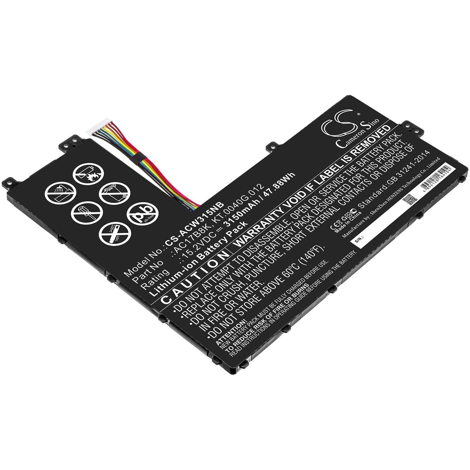 Batteri till Acer Swift 3 SF315 mfl - 3.150 mAh