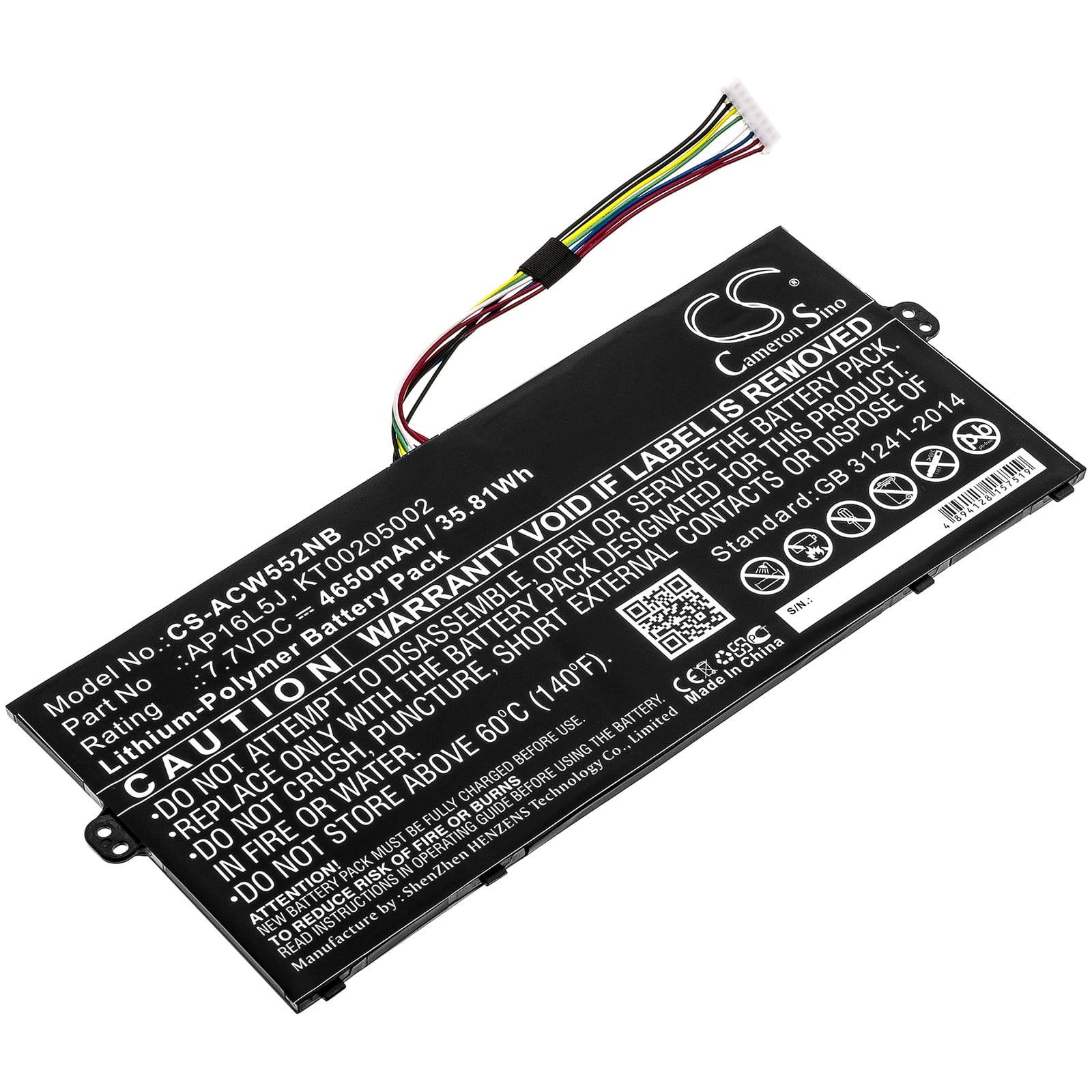 Batteri till Acer Spin 1 SP111-32N-a24q mfl - 4.650 mAh