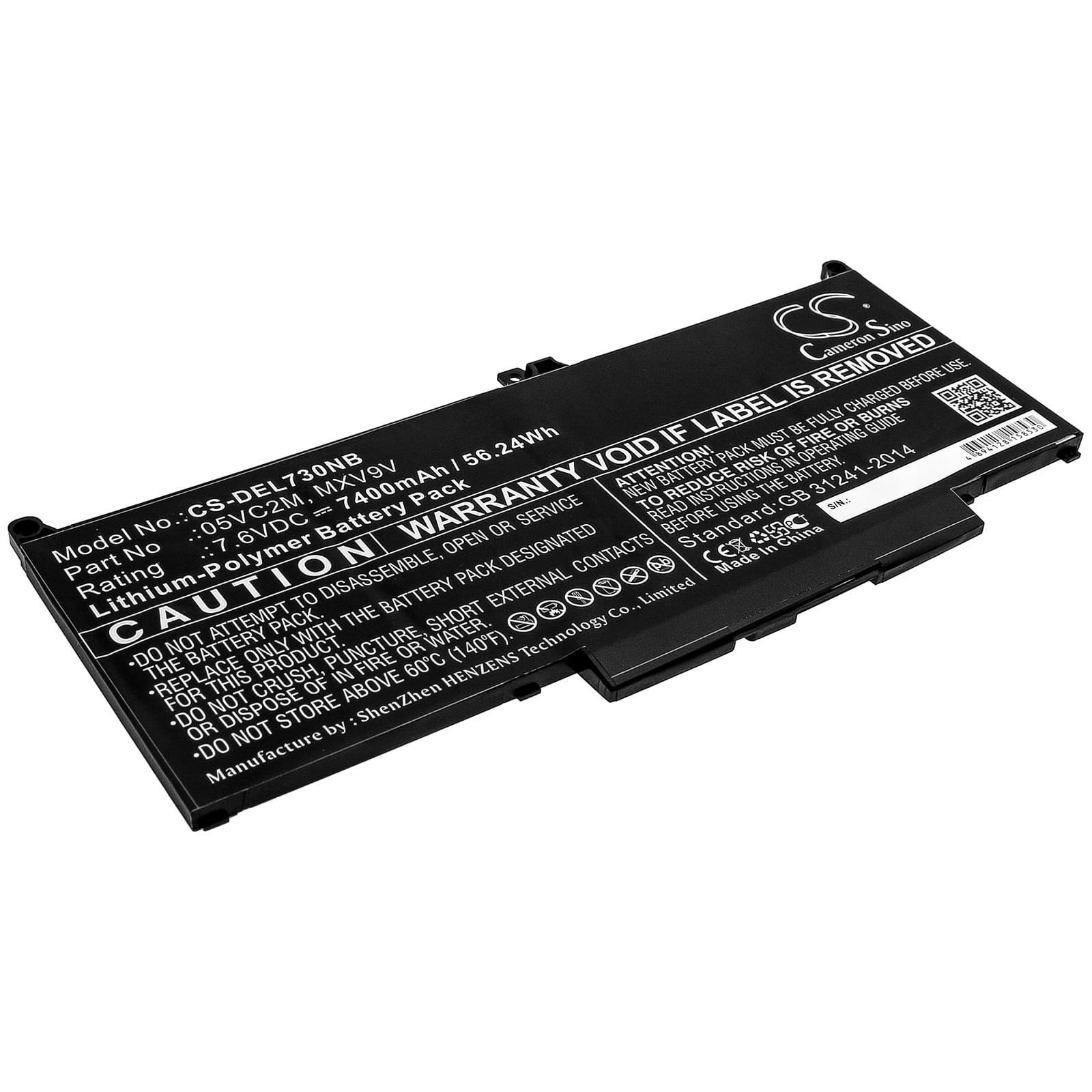Batteri till Dell Latitude 13 7300 mfl - 7.400 mAh