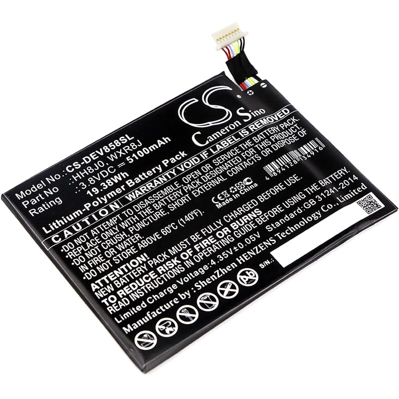 Batteri till Dell Venue 8 Pro 5855 - 5.100 mAh
