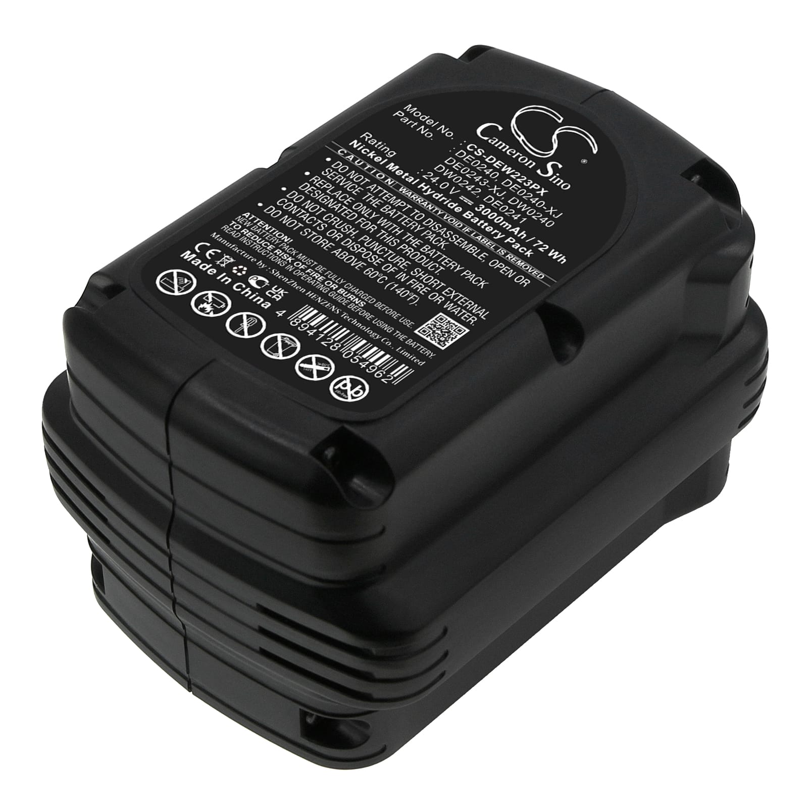 Batteri till Dewalt DC222KA mfl - 3.000 mAh