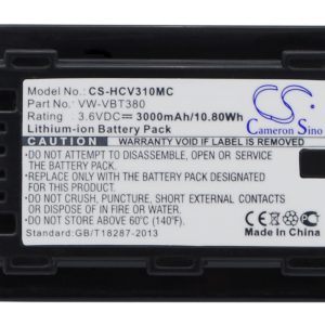 Batteri till Panasonic som ersätter VW-VBT380 - 3.000 mAh