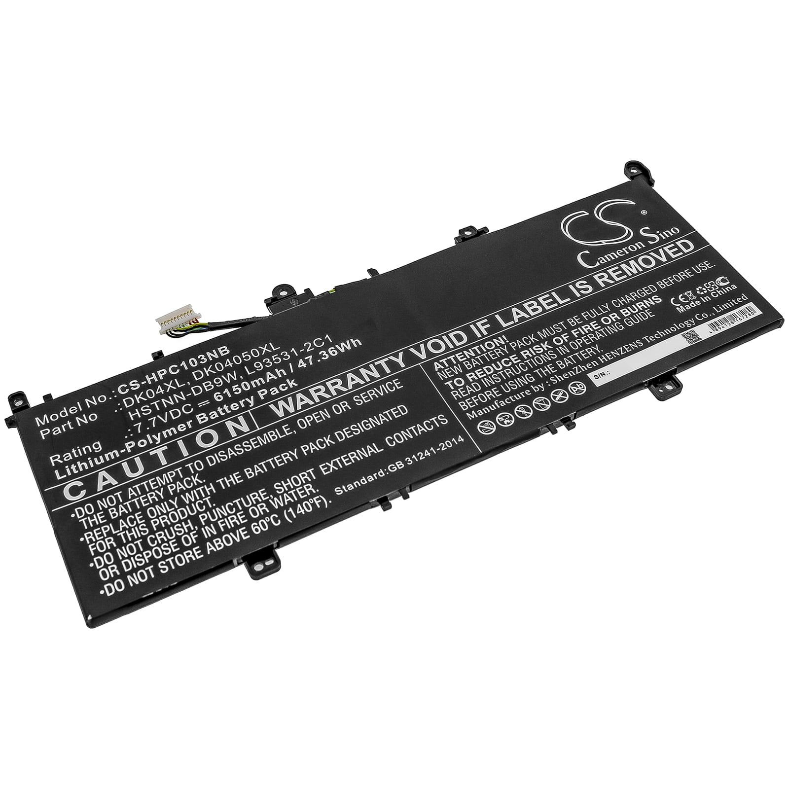 Batteri till HP Elite C1030 mfl - 6.150 mAh