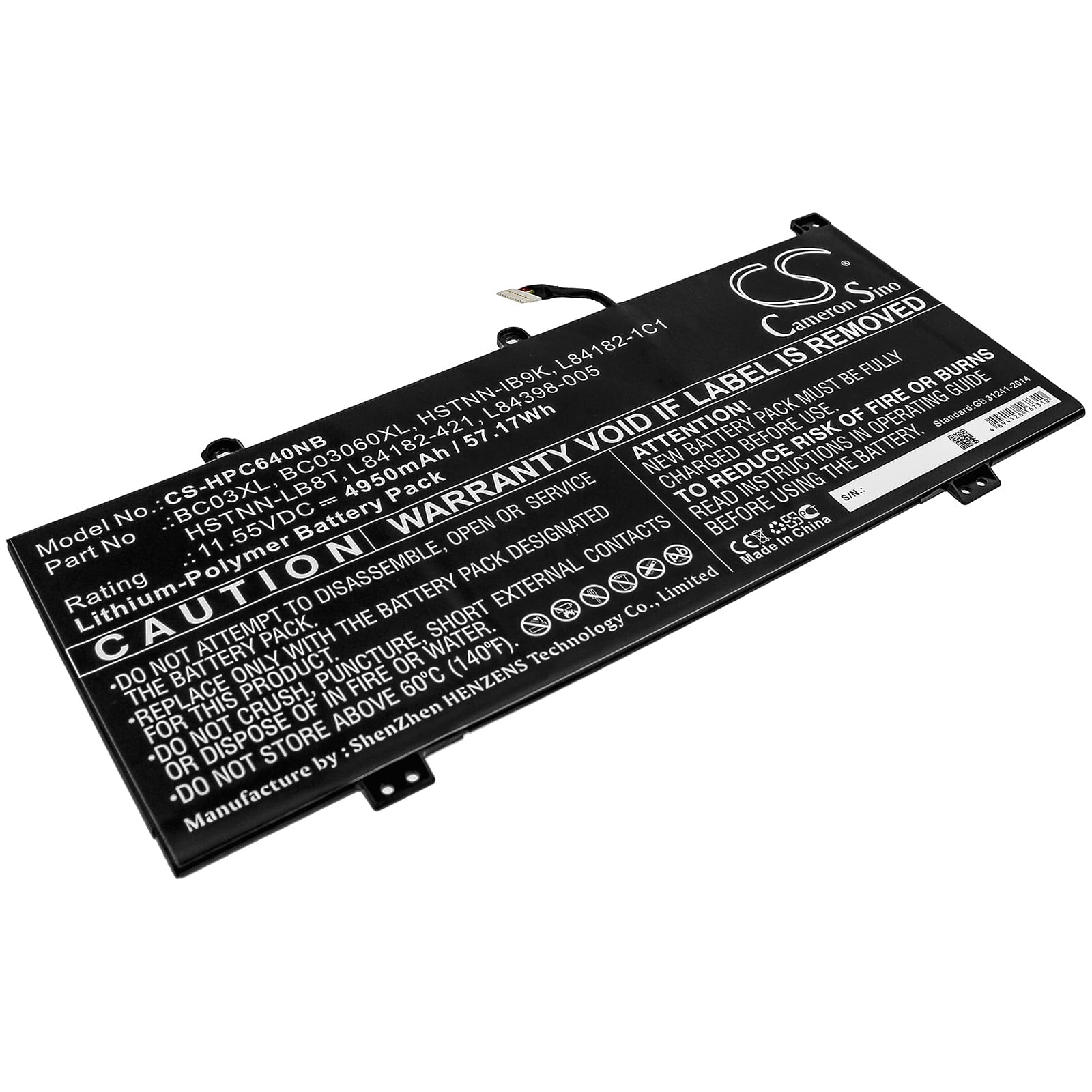 Batteri till HP Pro C640 Chromebook mfl - 4.950 mAh
