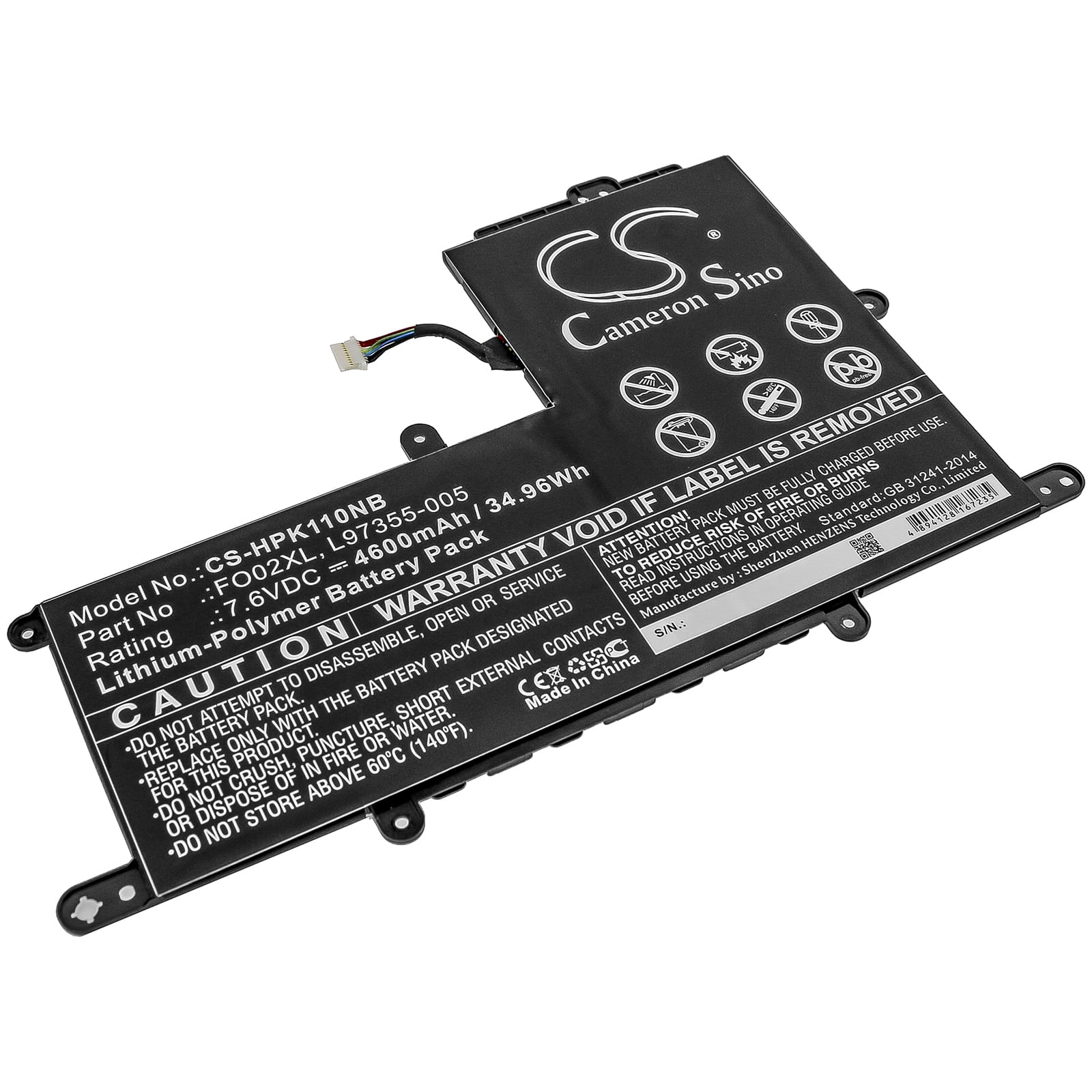 Batteri till HP Chromebook 11A - 4.600 mAh