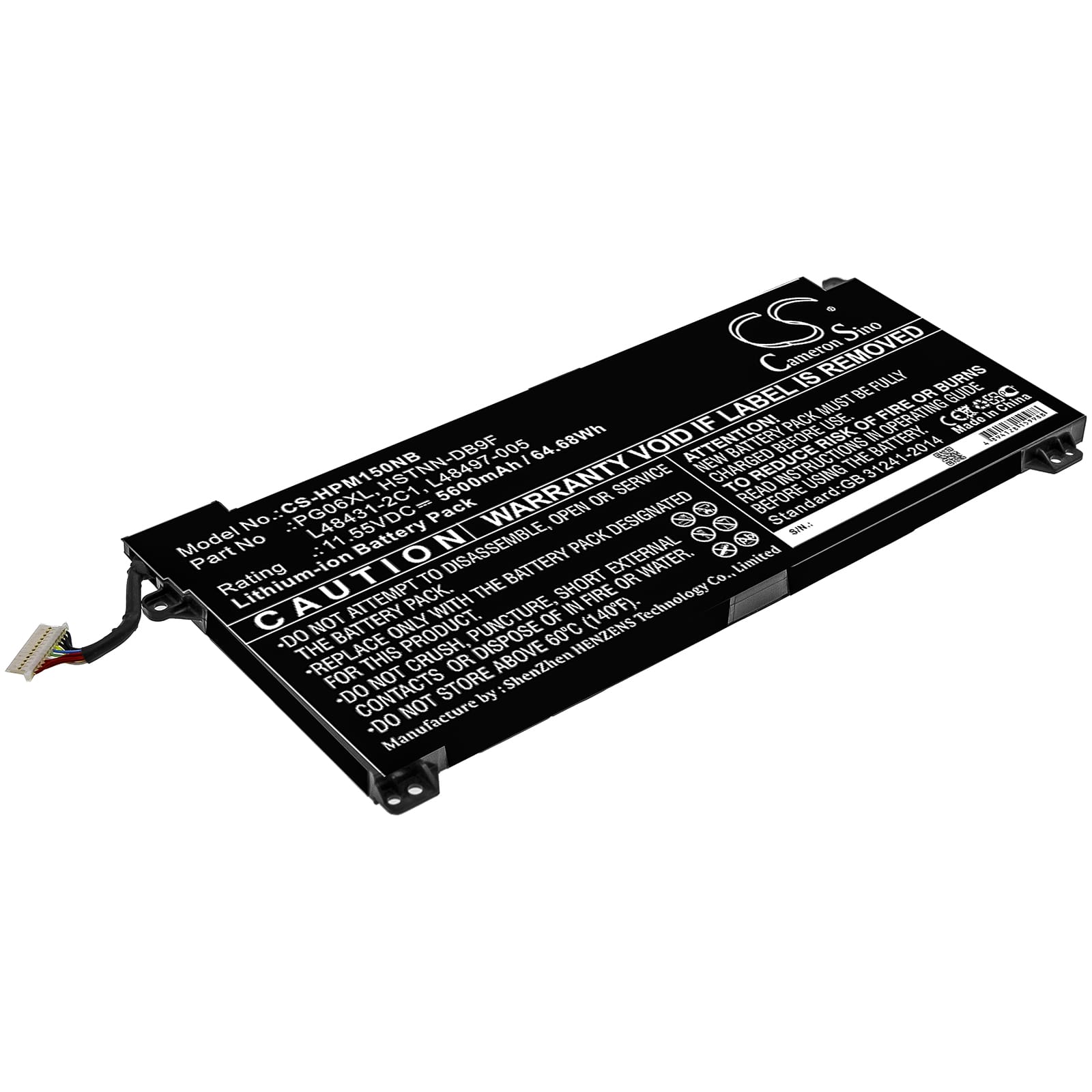 Batteri till HP Omen 15-DH0138TX mfl - 5.600 mAh
