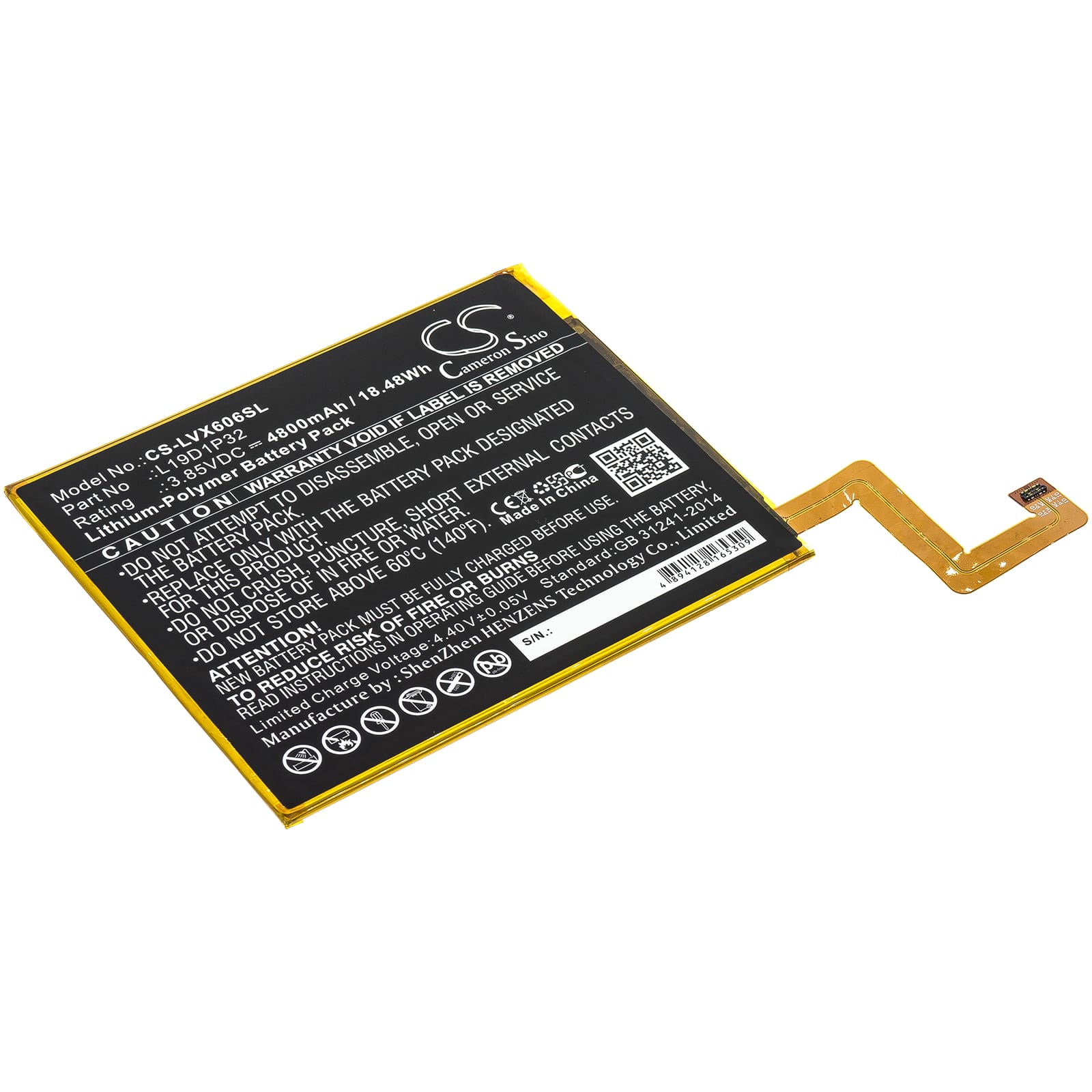 Batteri till Lenovo Tab M10 Plus - 4.800 mAh