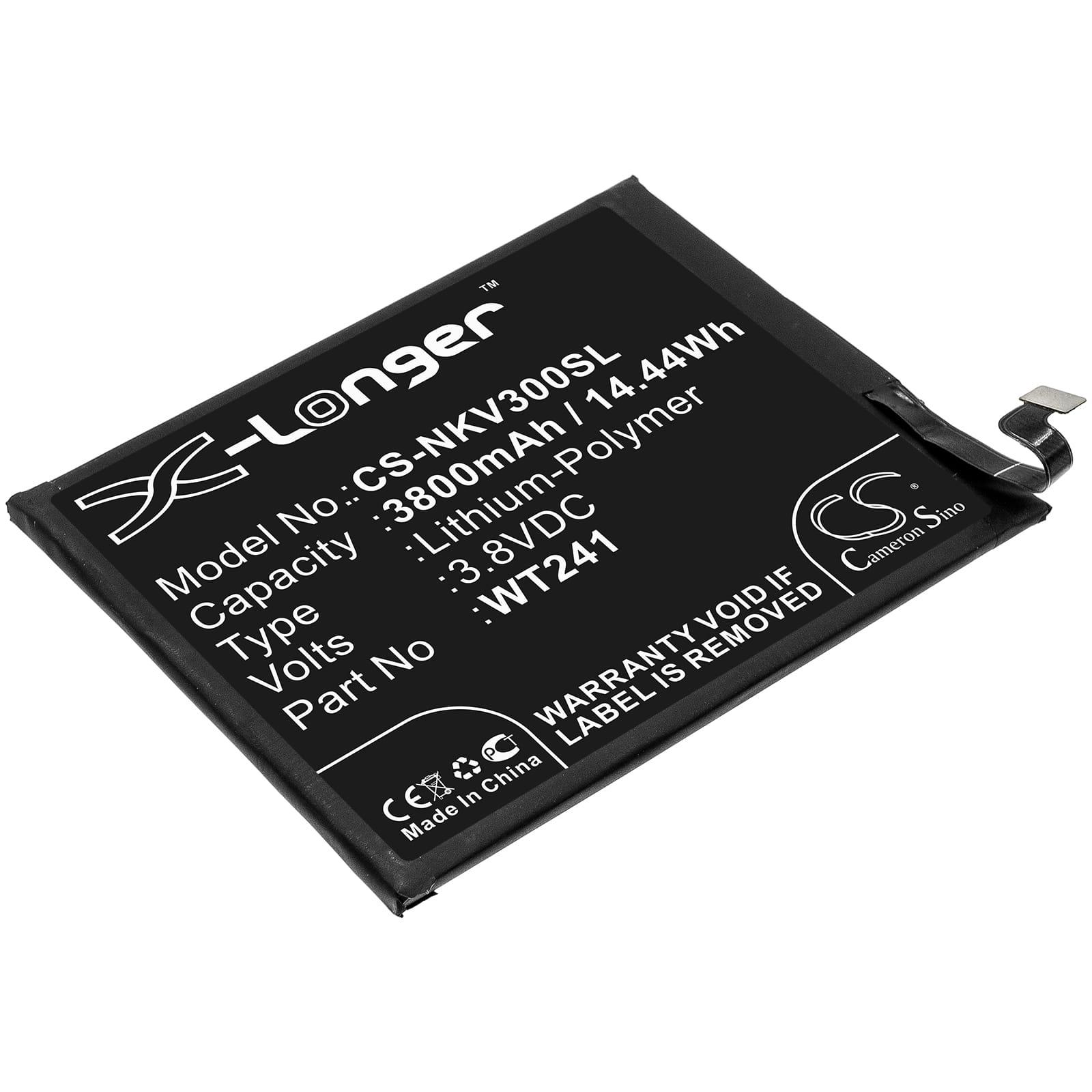 Batteri till Nokia 3 V mfl - 3.800 mAh