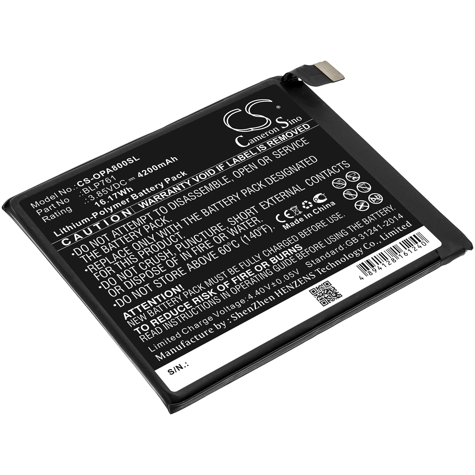 Batteri till OnePlus 8 5G mfl - 4.200 mAh