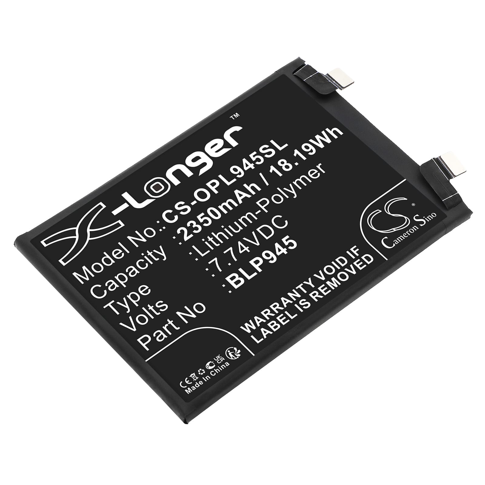 Batteri till OnePlus ACE Pro mfl - 2.350 mAh