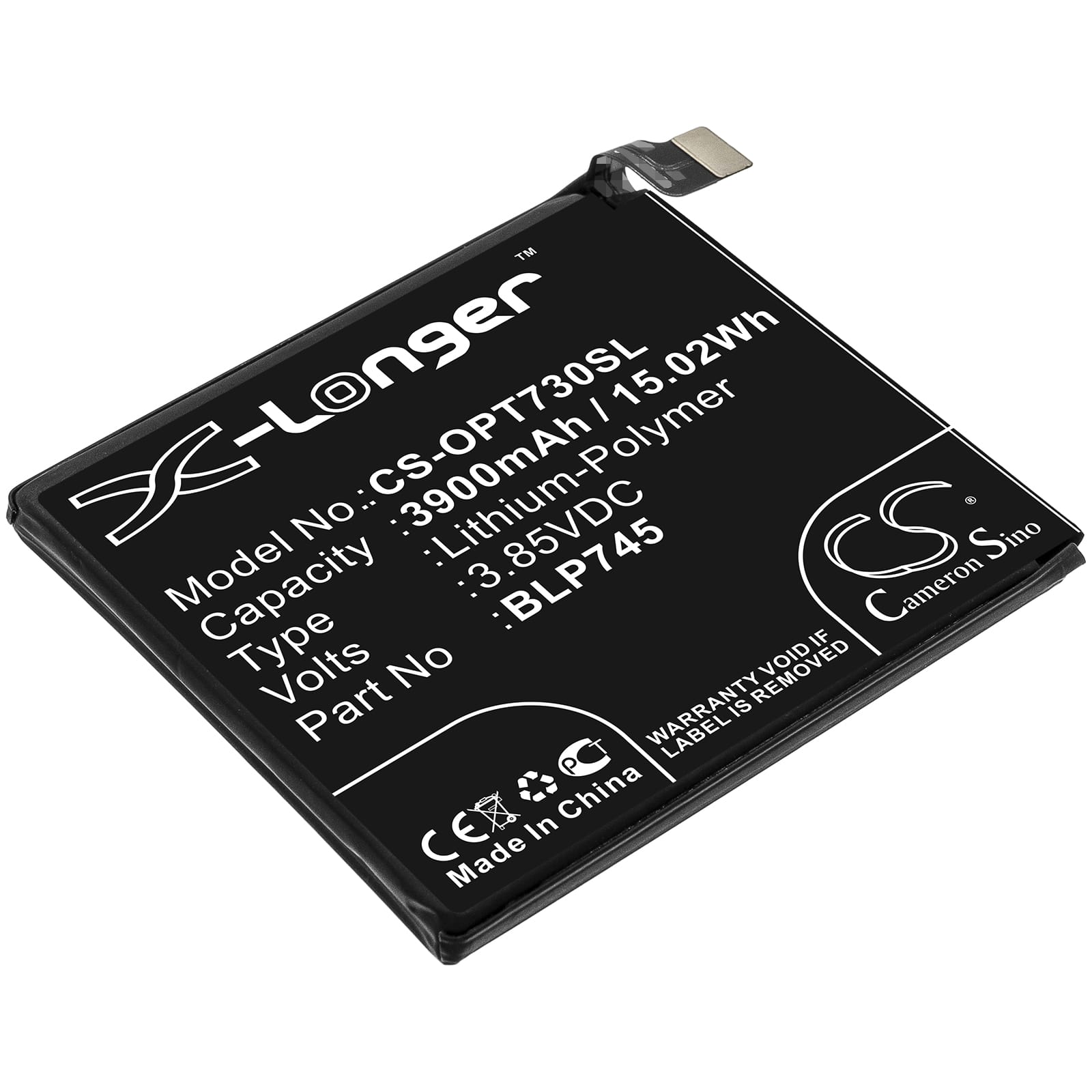 Batteri till OnePlus 7T Pro mfl - 3.900 mAh