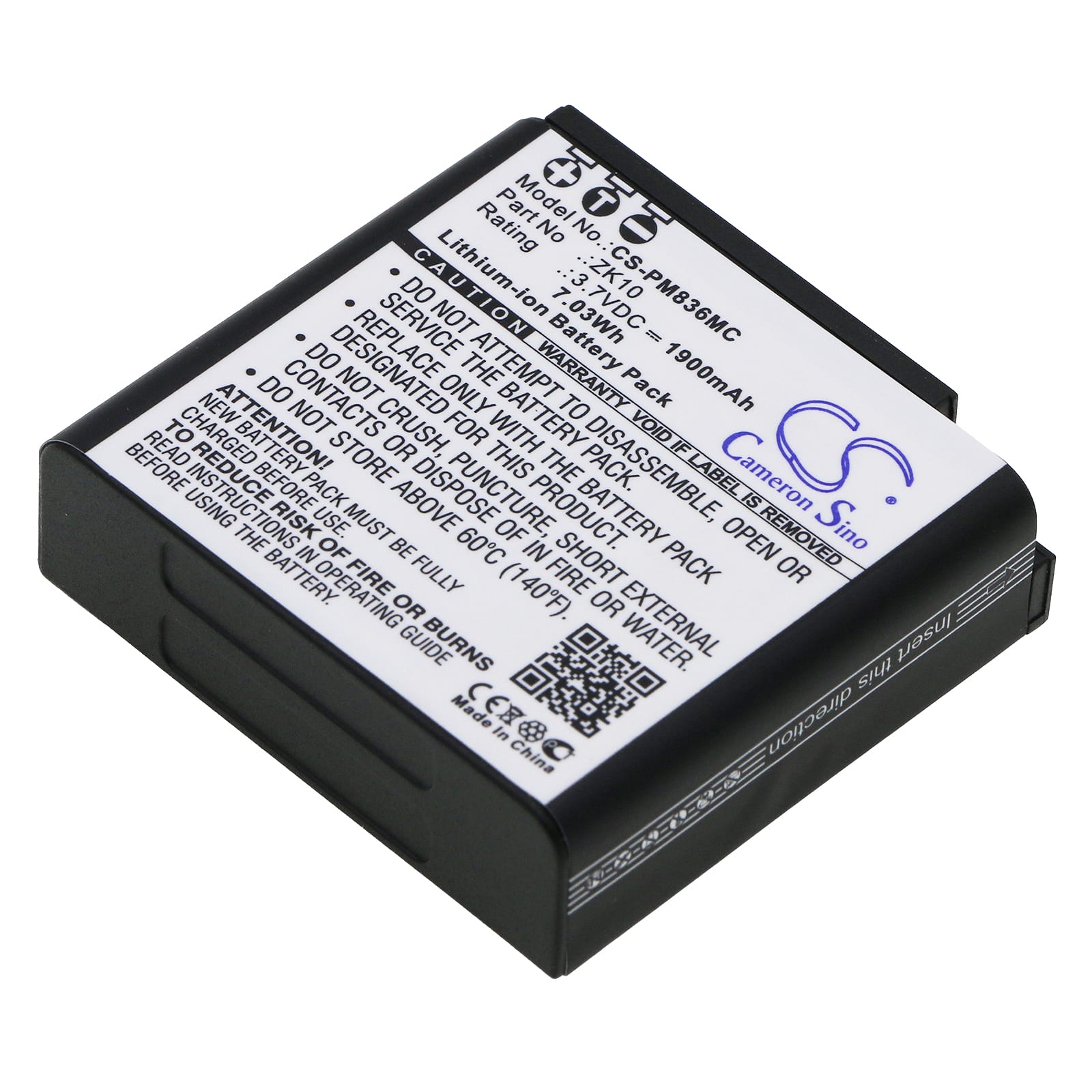 Batteri till Polaroid iM1836 - 1.900 mAh