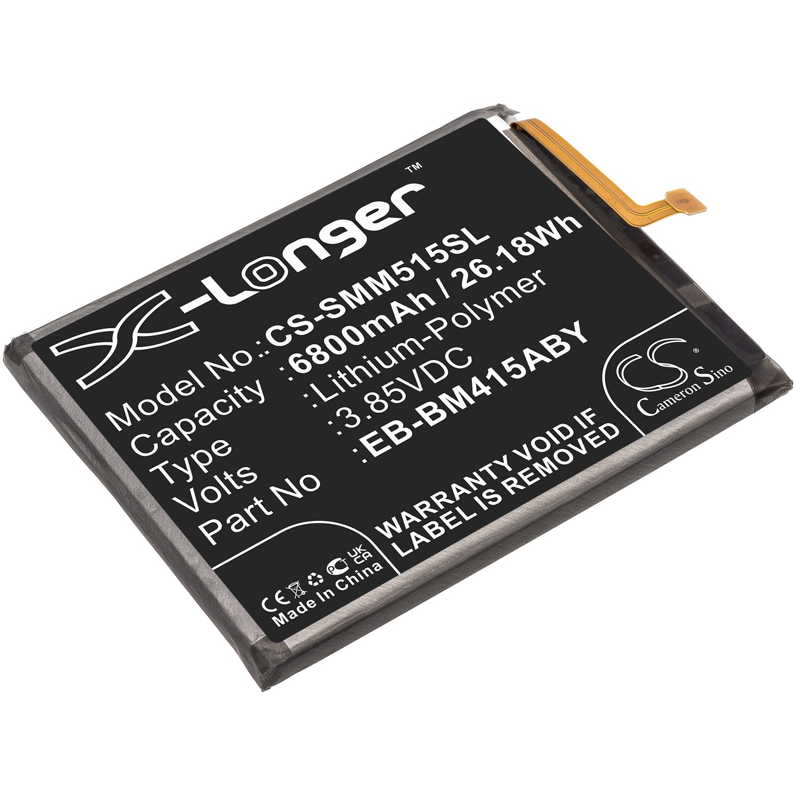 Batteri till Samsung Galaxy M51 mfl - 6.800 mAh