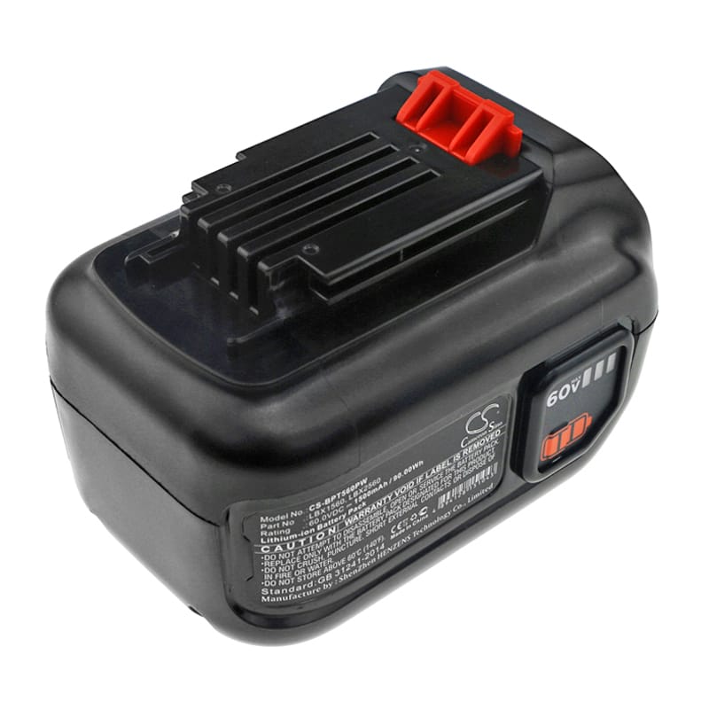 Batteri till Black & Decker 60V MAX Blower mfl - 1.500 mAh