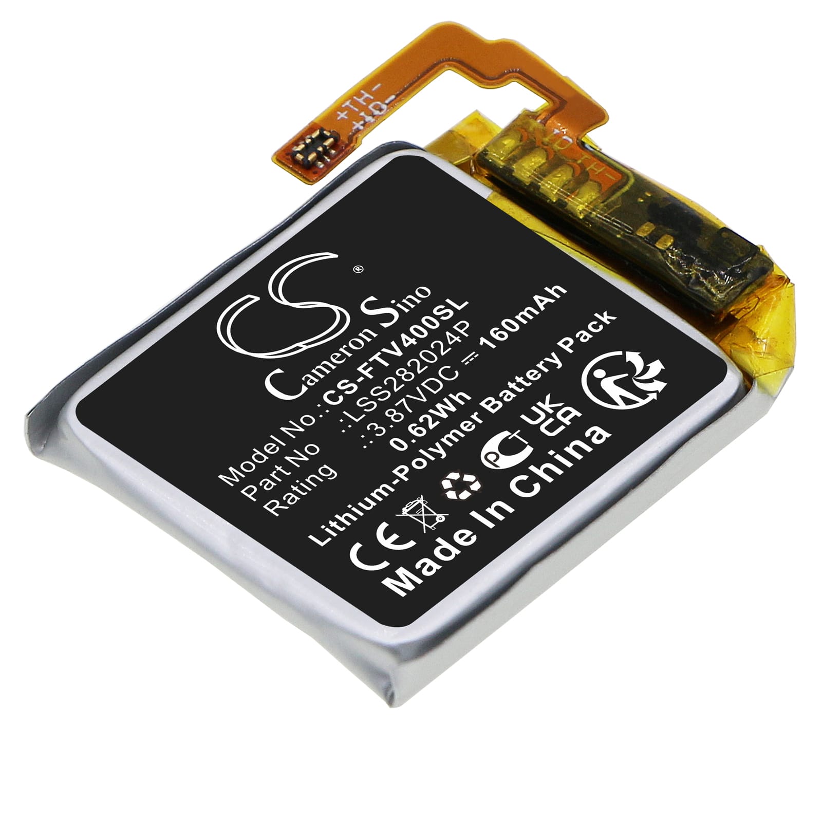 Batteri till Fitbit Versa 4 - 160 mAh