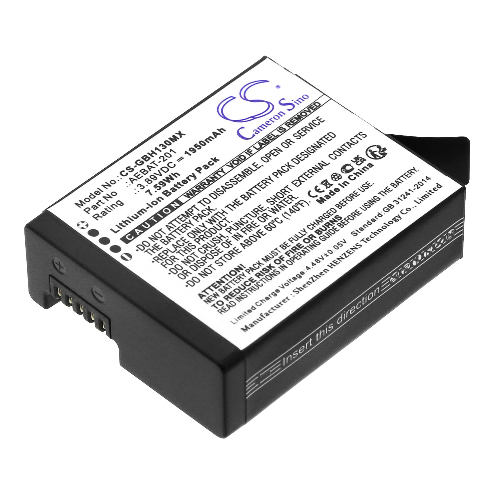 Batteri till GoPro Hero 13 mfl - 1.950 mAh