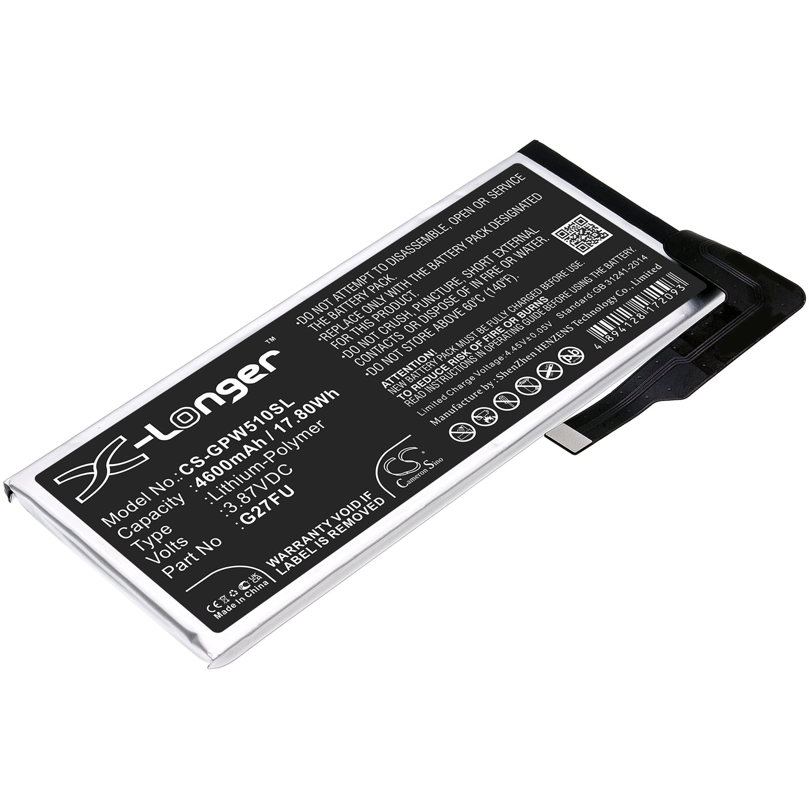 Batteri till Google Pixel 5A mfl - 4.600 mAh