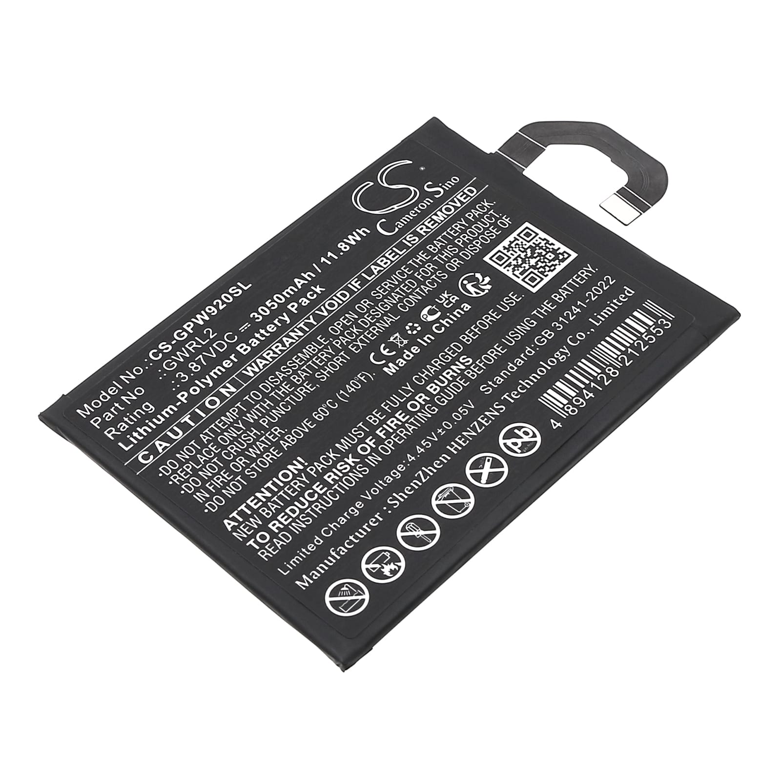 Batteri till Google Pixel 9 Pro Fold mfl - 3.050 mAh