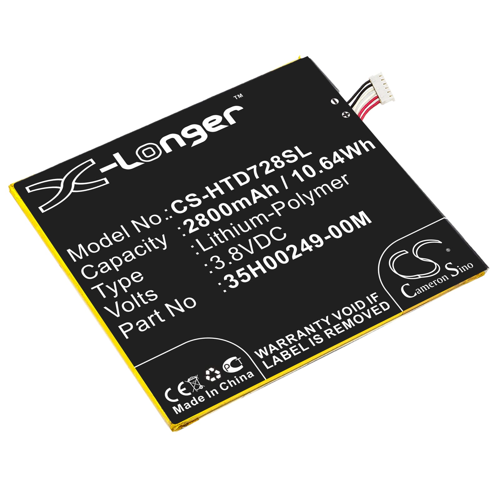 Batteri till HTC Desire 728 mfl - 2.800 mAh