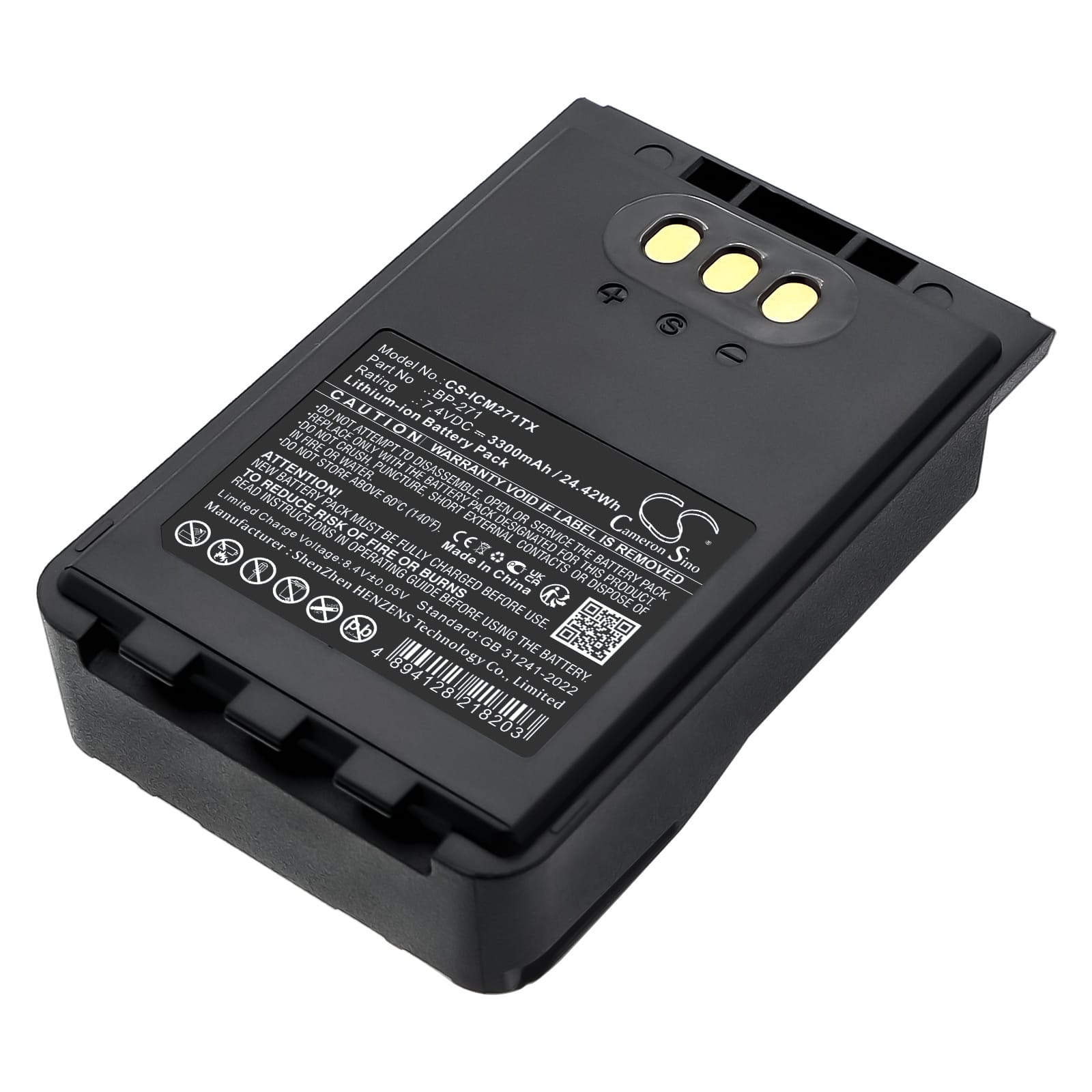 Batteri till Icom IC-31A mfl - 3.300 mAh