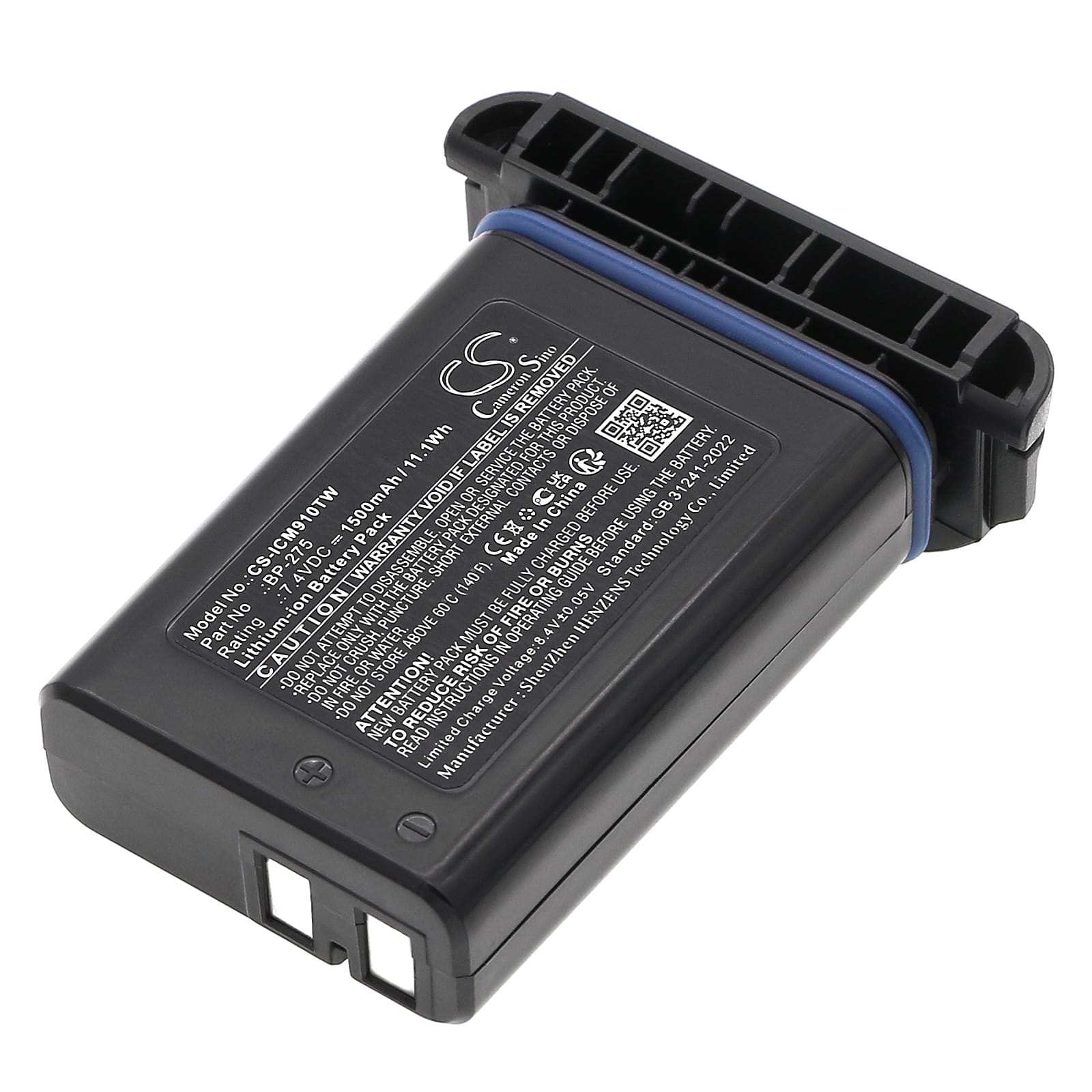 Batteri till Icom IC-M91D mfl - 1.500 mAh