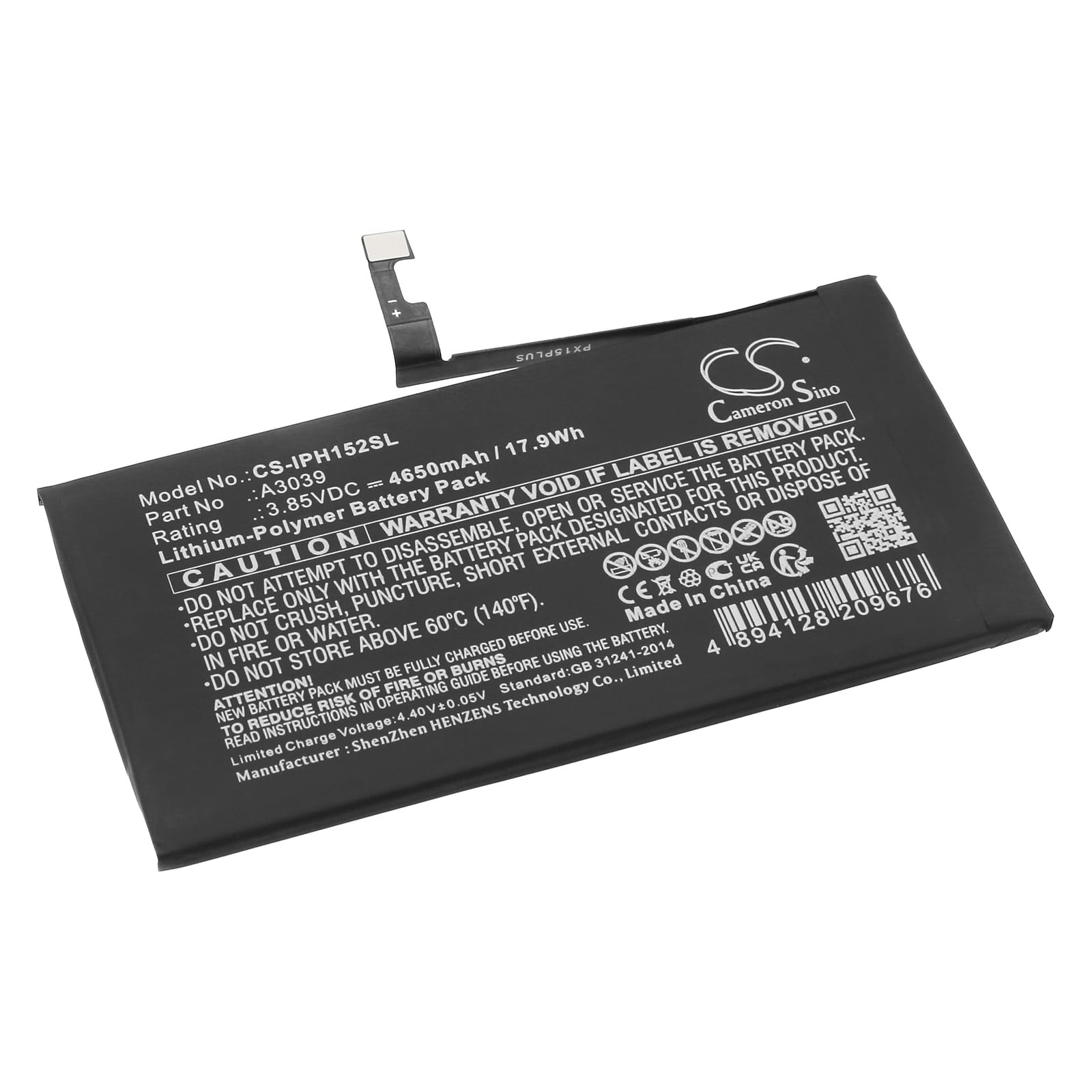 Batteri till Apple iPhone 15 Plus - 4.650 mAh