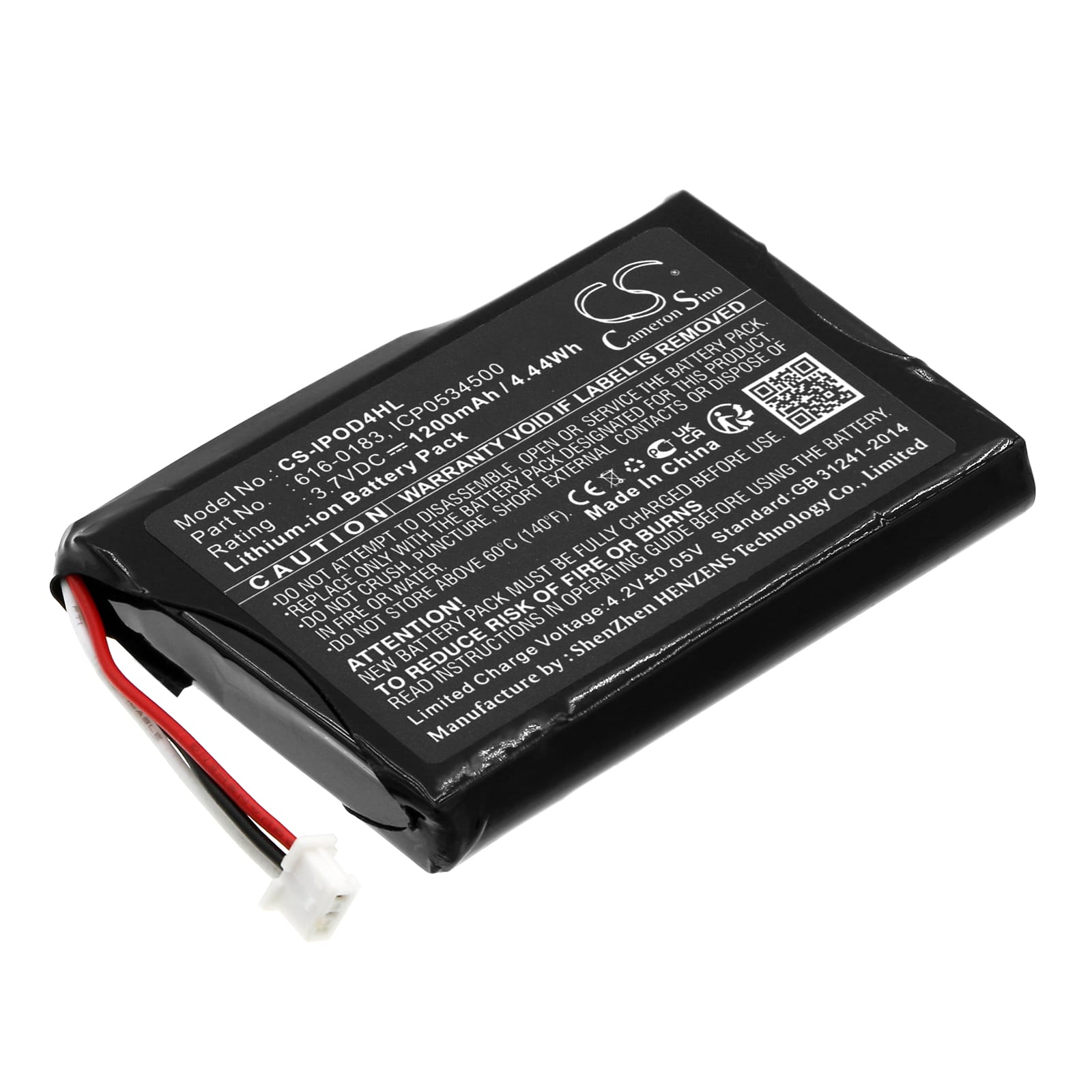 Batteri till iPOD Generation 4 - 1.200 mAh