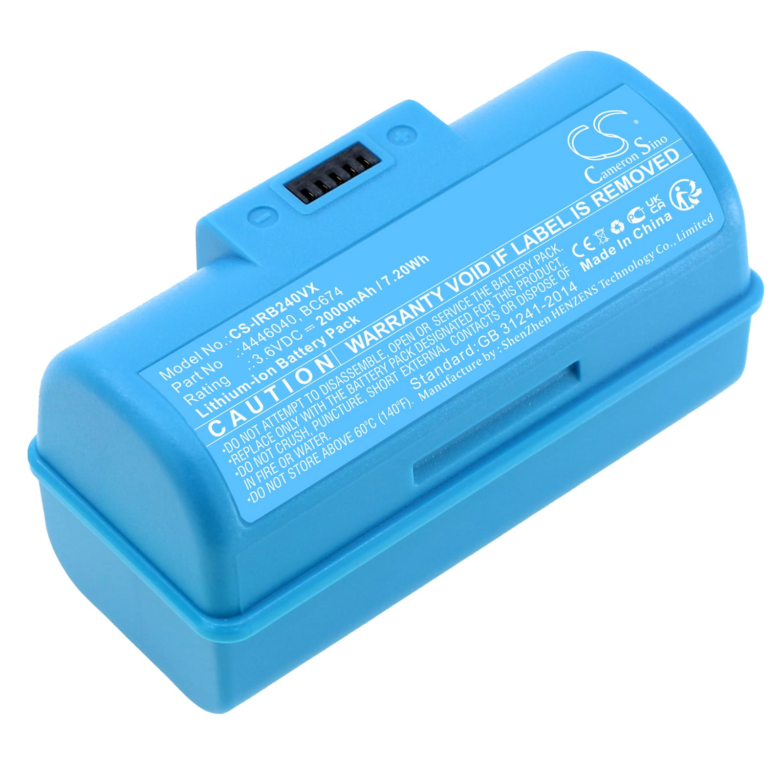 Batteri till iRobot Braava Jet 240 mfl - 2.000 mAh
