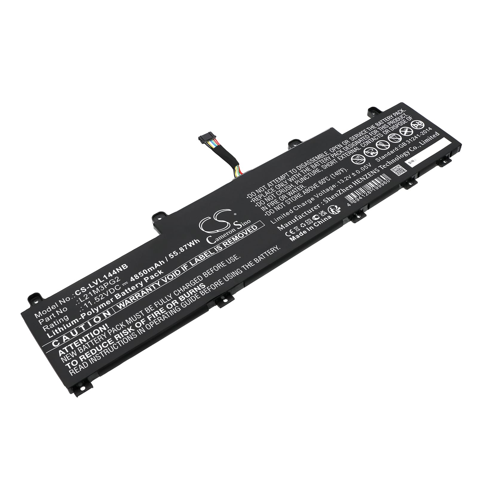 Batteri till Lenovo ThinkPad C14 Gen 1 Chromebook mfl - 4.850 mAh
