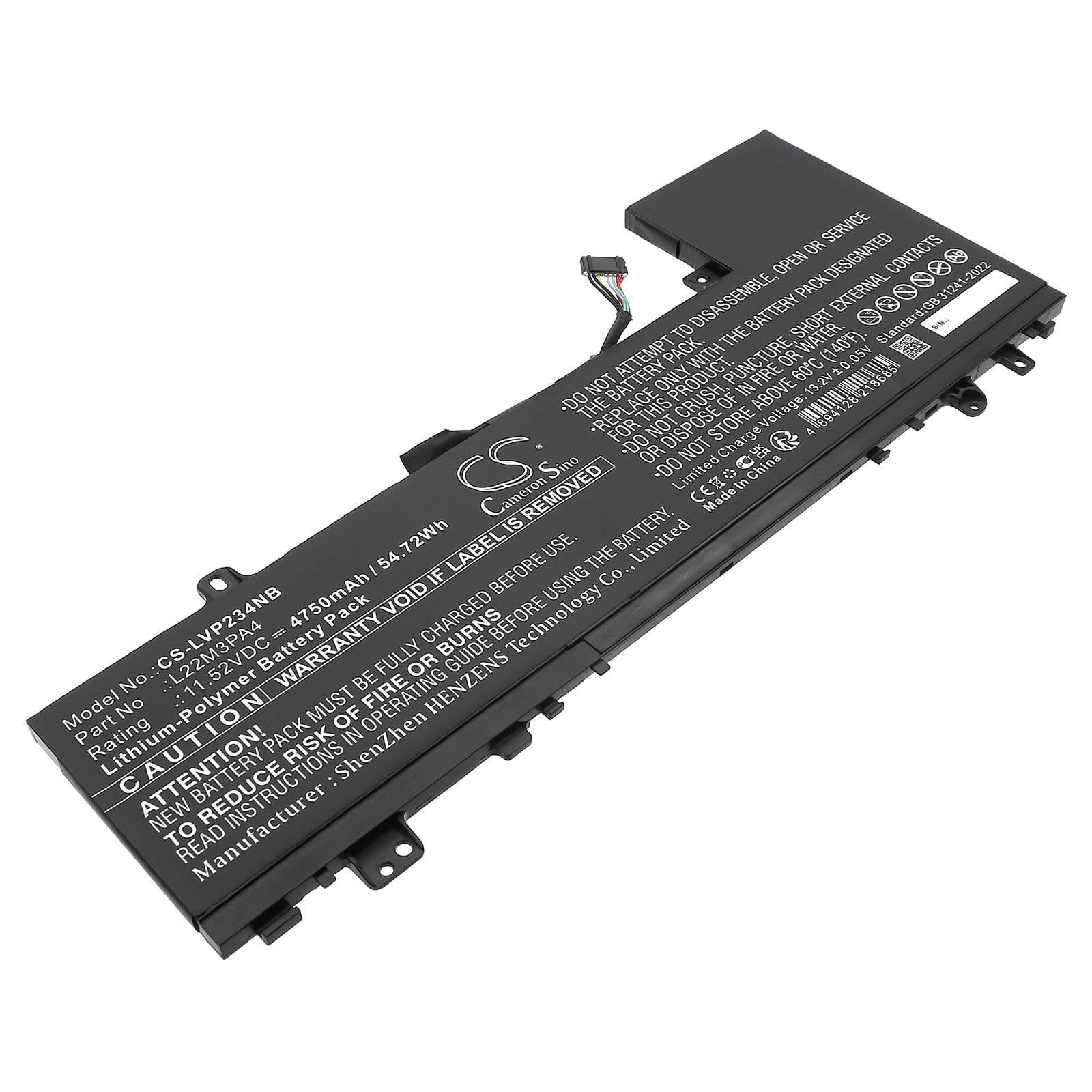 Batteri till Lenovo IdeaPad Slim 5 mfl - 4.750 mAh