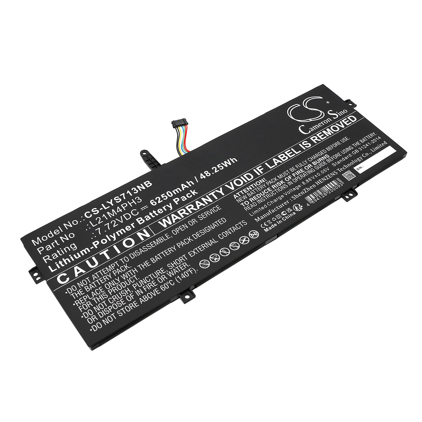 Batteri till Lenovo Yoga Slim 7 Carbon mfl - 6.250 mAh