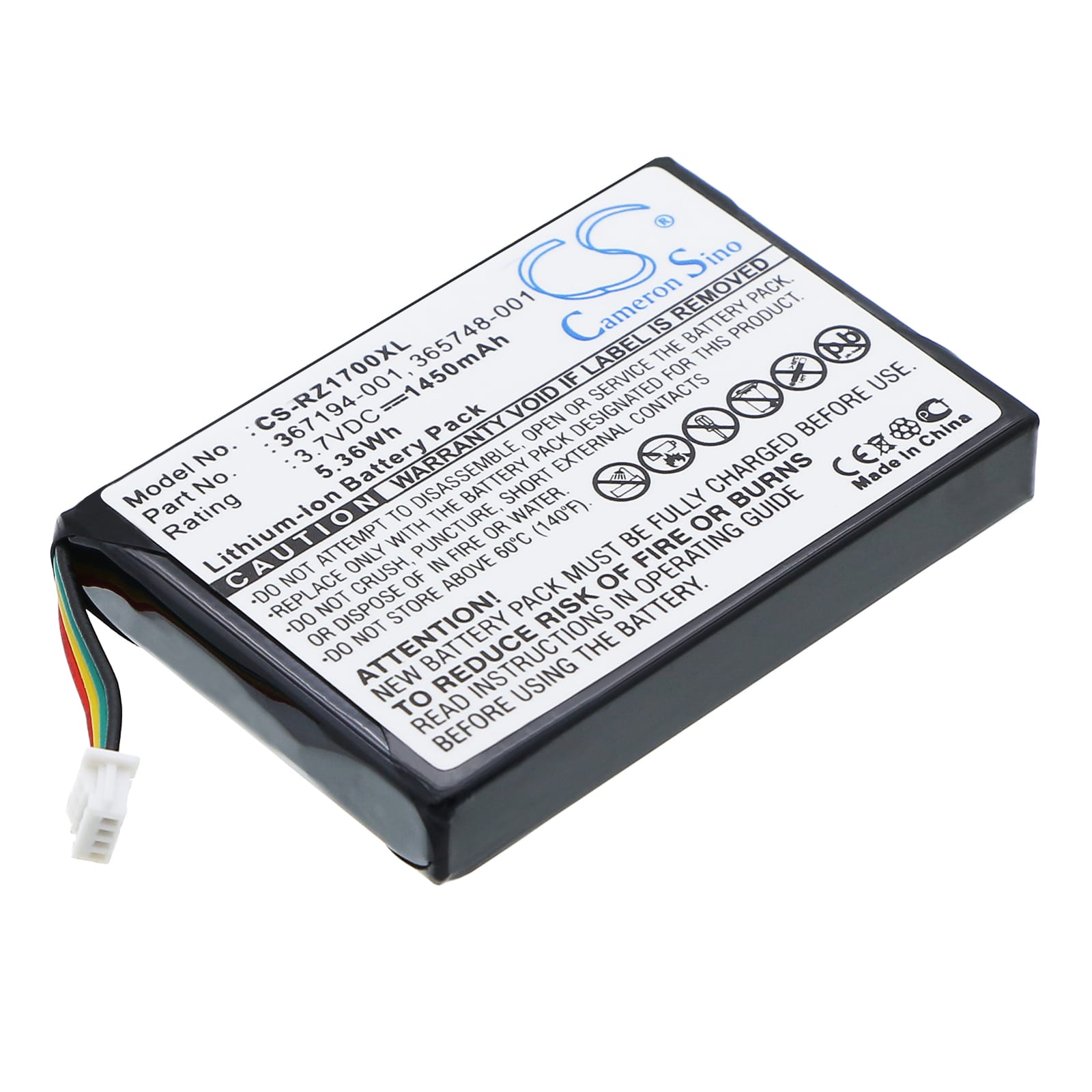 Batteri till iPAQ RZ1700 mfl - 1.450 mAh