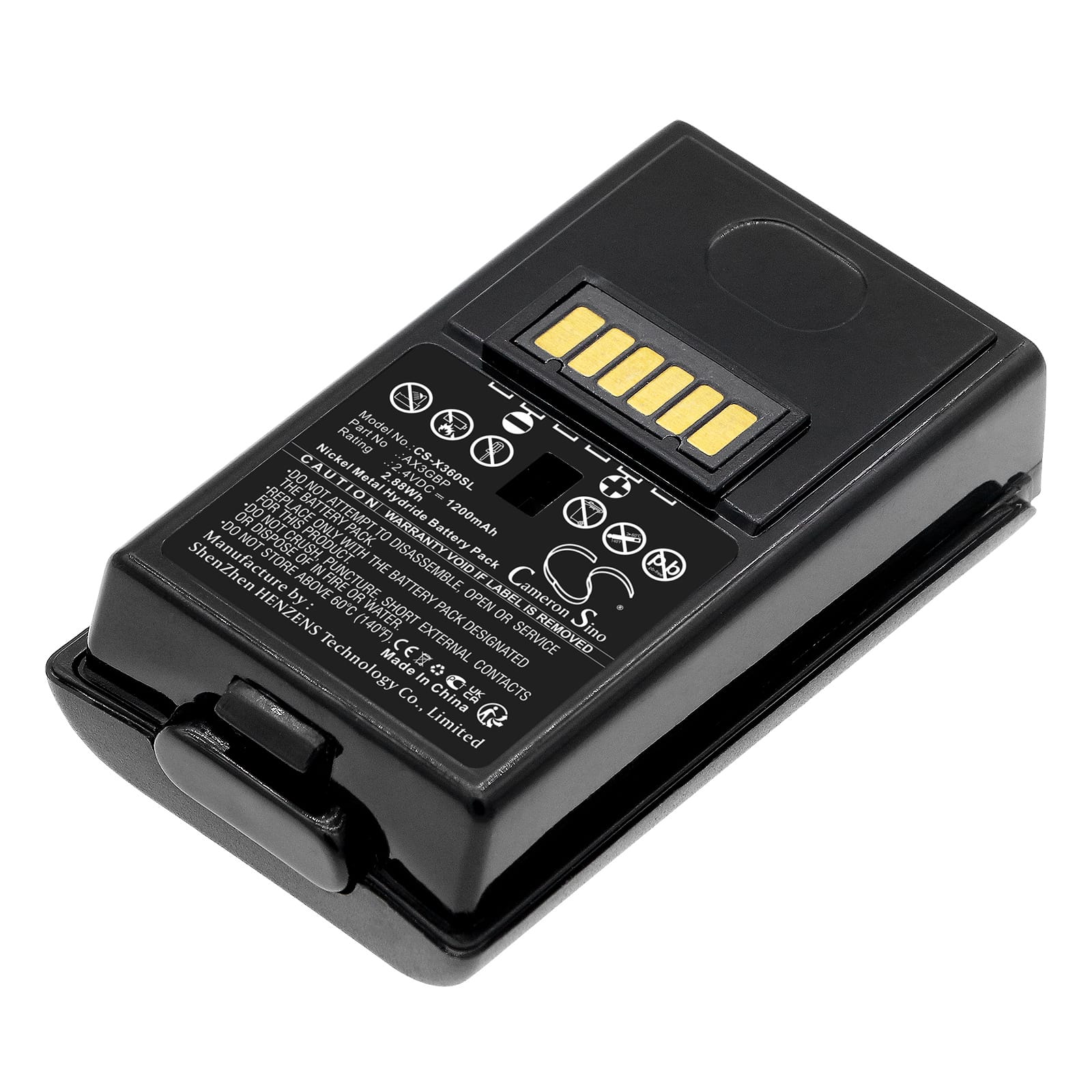 Batteri till Xbox X360 - 1.200 mAh