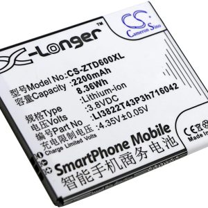 Batteri till ZTE Blade D6 mfl - 2.200 mAh
