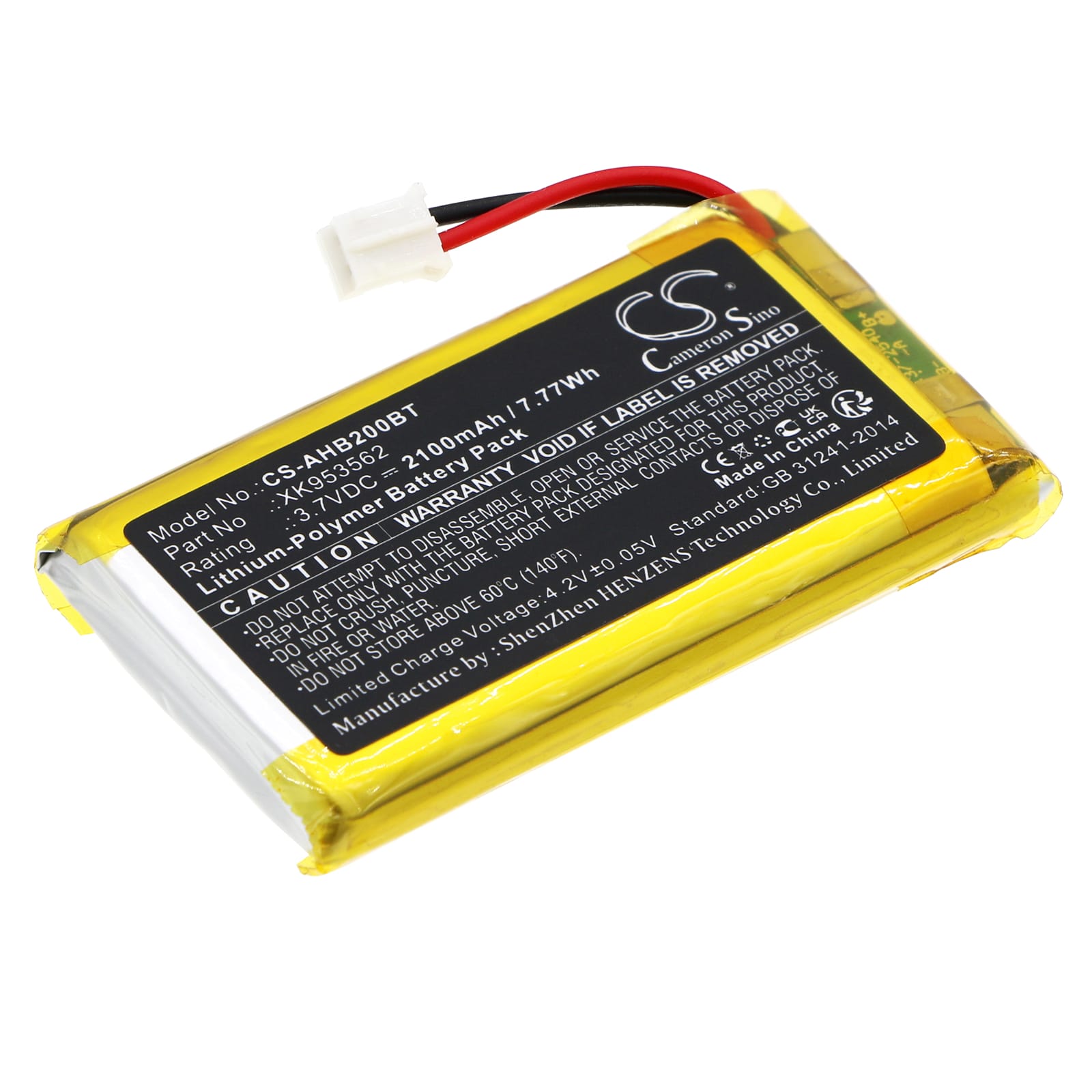 Batteri till Ajax AJ-HUB2PLUS-W/B mfl - 2.100 mAh